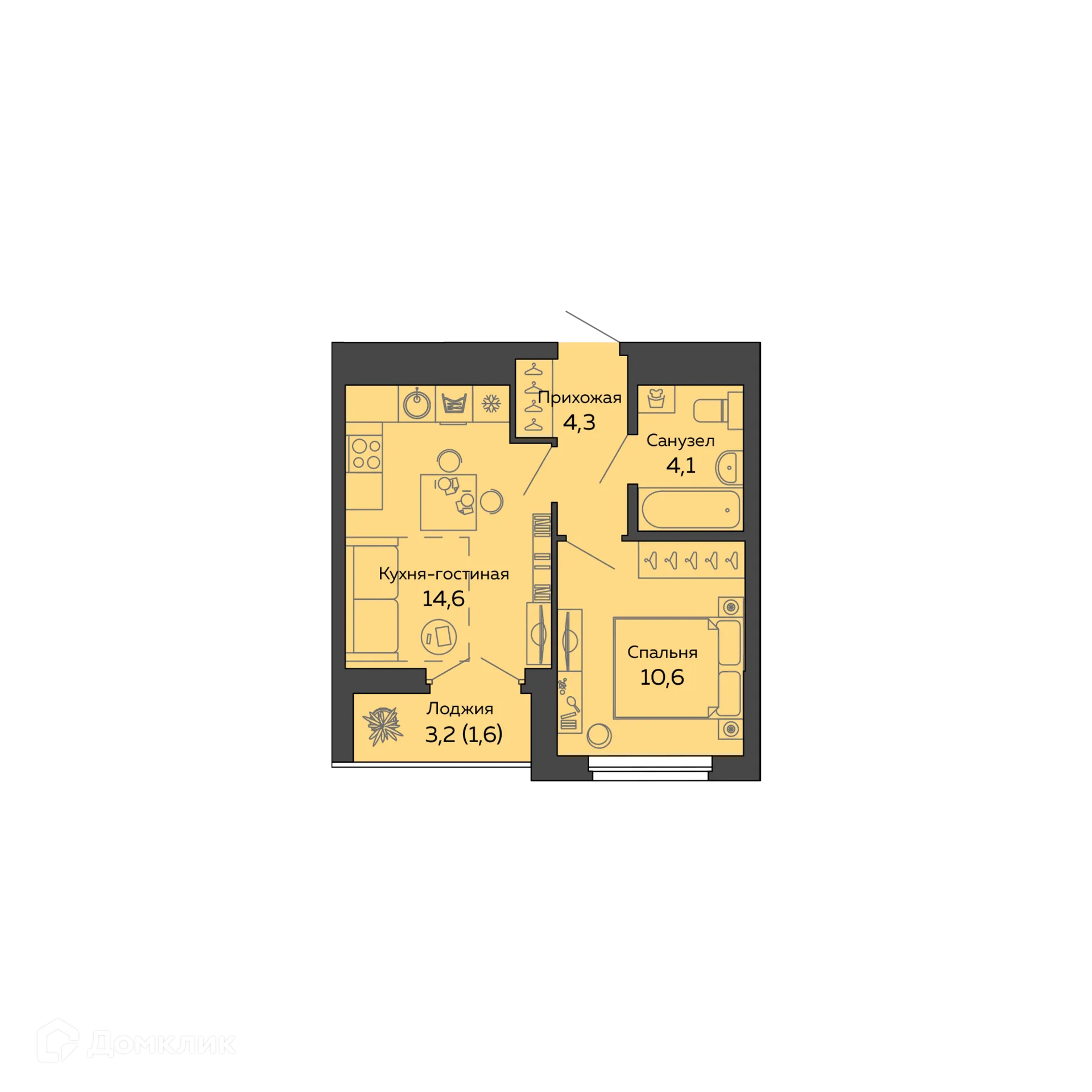 Фото квартиры в ЖК "Botanika Green House (Ботаника Грин Хаус)"