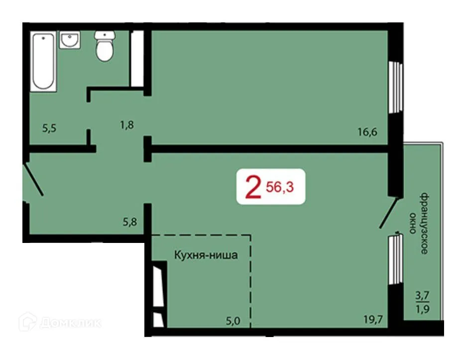 Фото квартиры в ЖК Мичурино