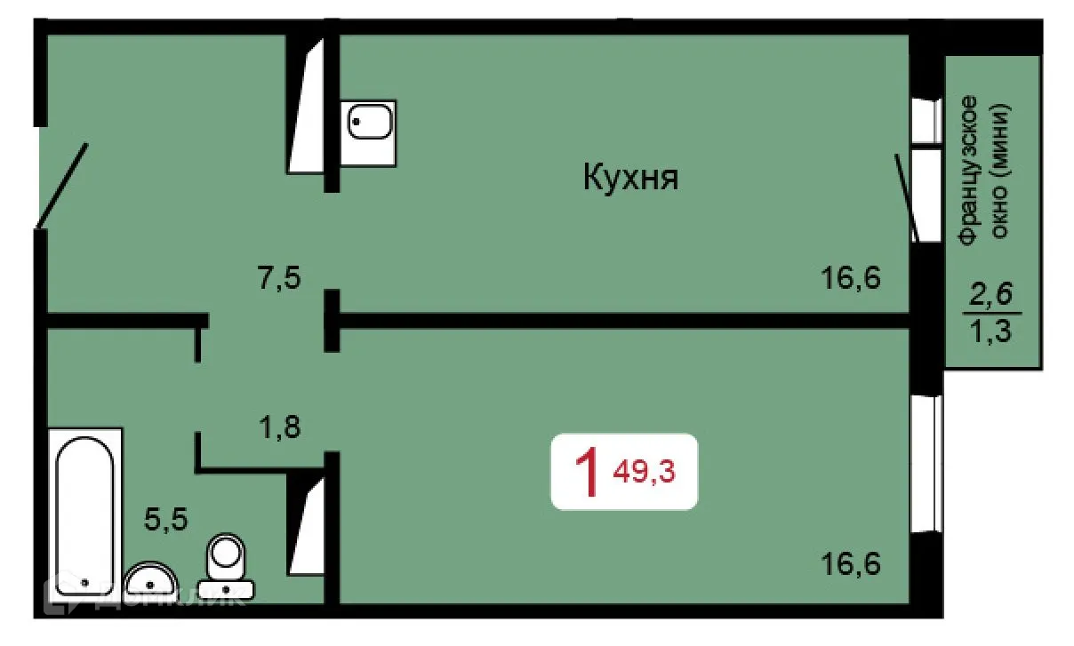 Фото квартиры в ЖК Мичурино