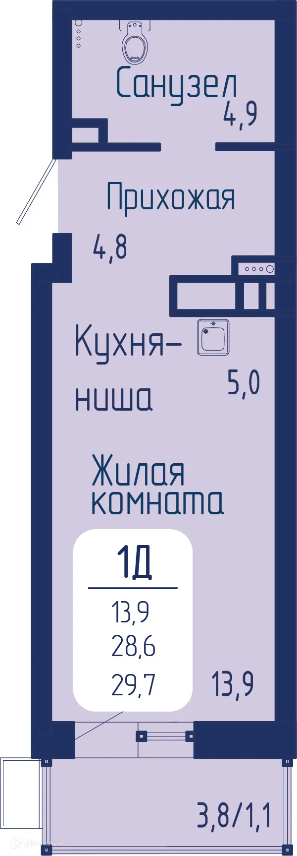 Фото квартиры в ЖК Универс