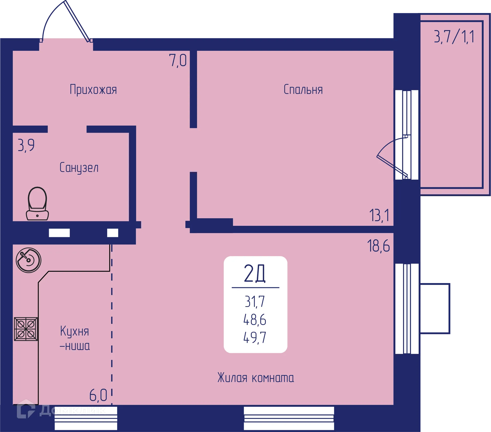 Фото квартиры в ЖК Универс