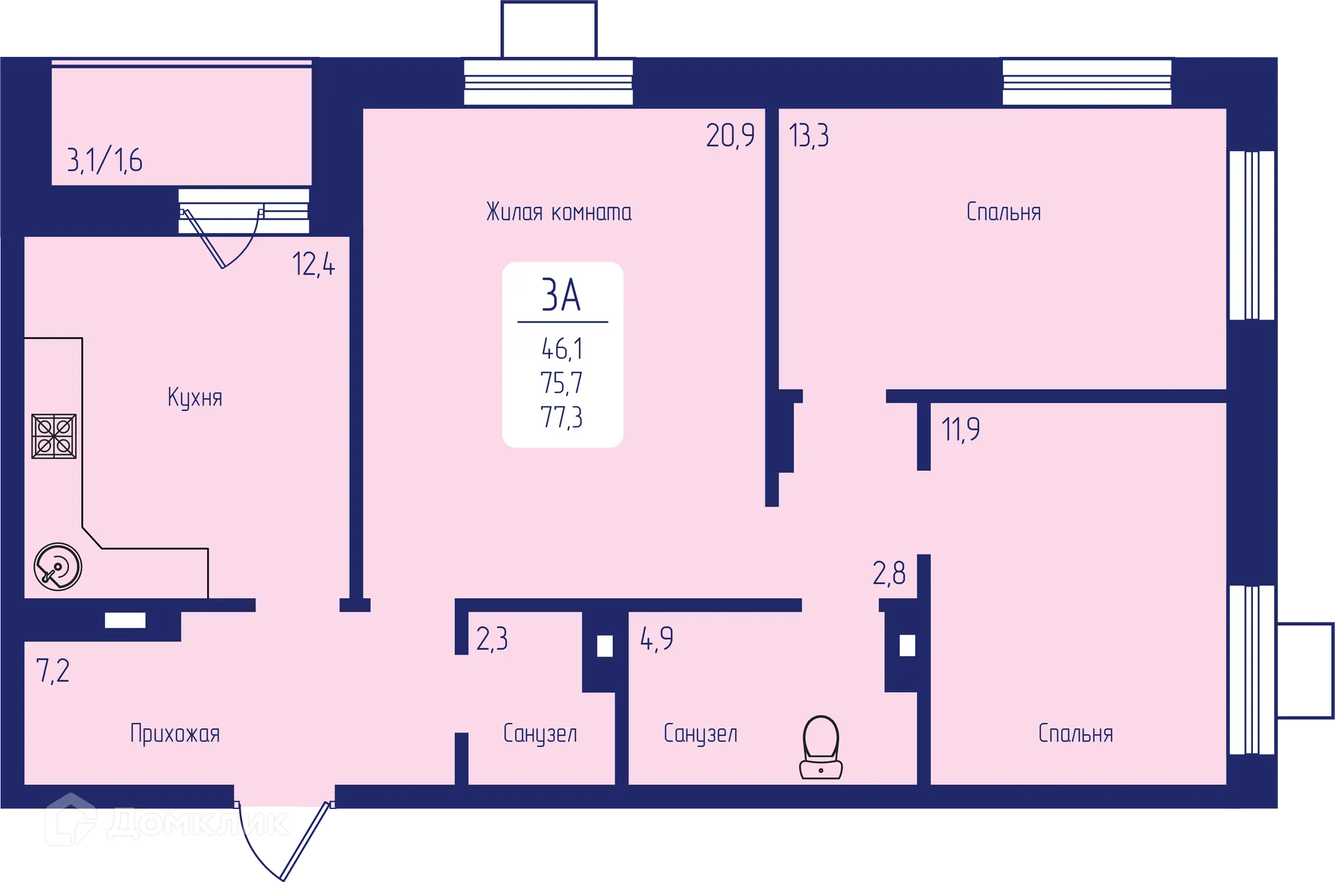 Фото квартиры в ЖК Универс