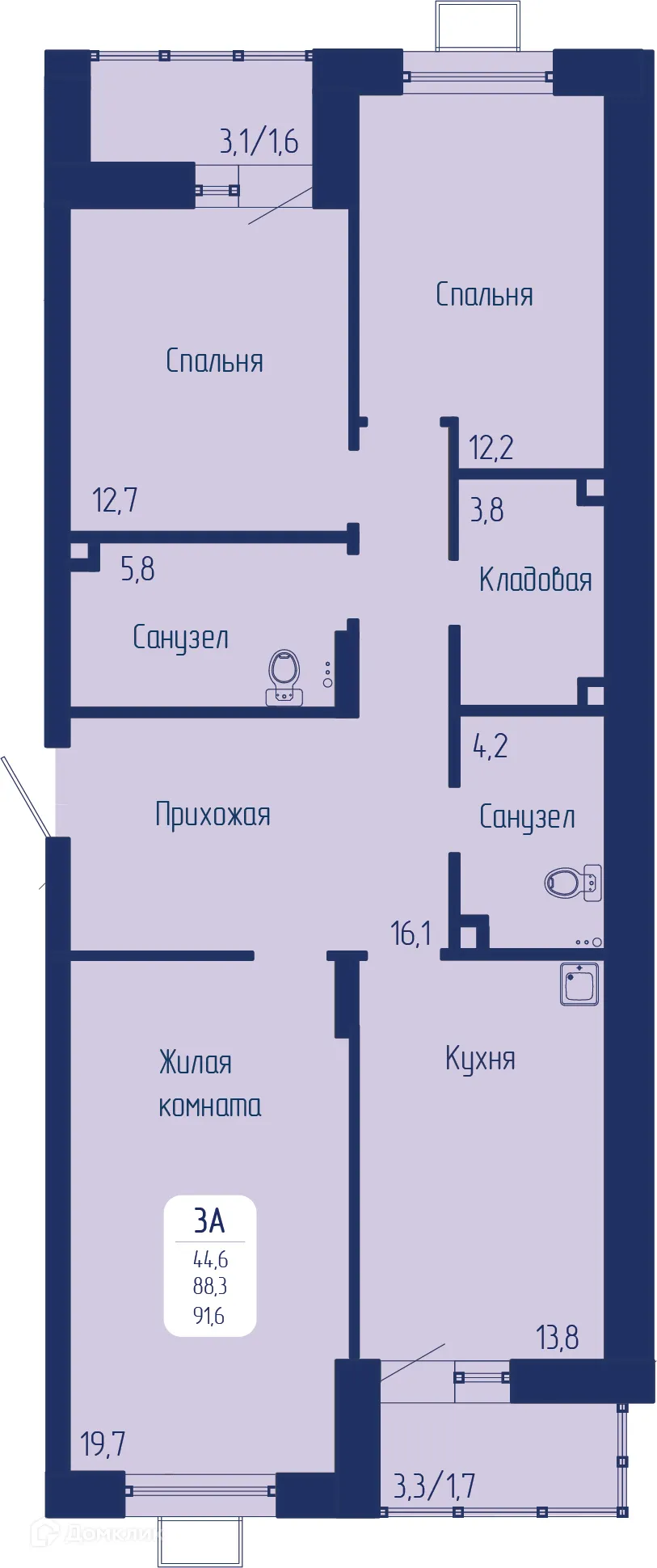 Фото квартиры в ЖК Универс