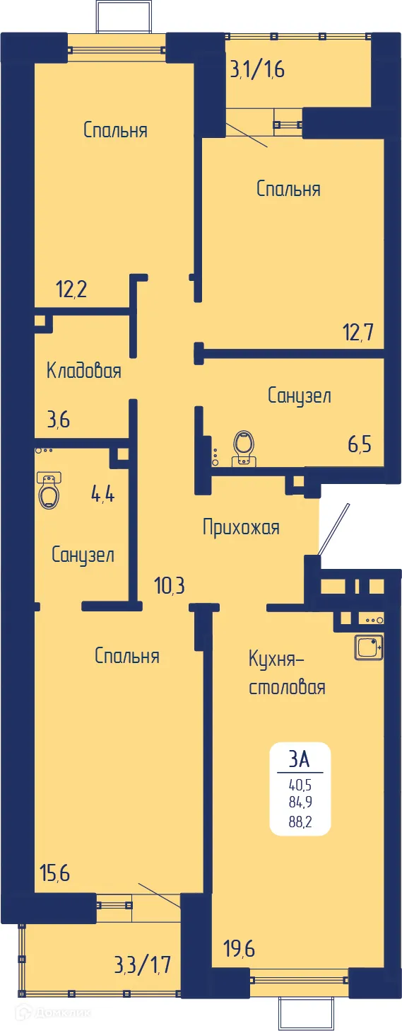Фото квартиры в ЖК Универс