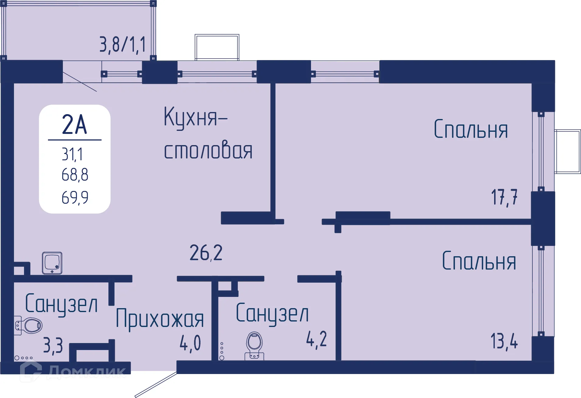 Фото квартиры в ЖК Универс