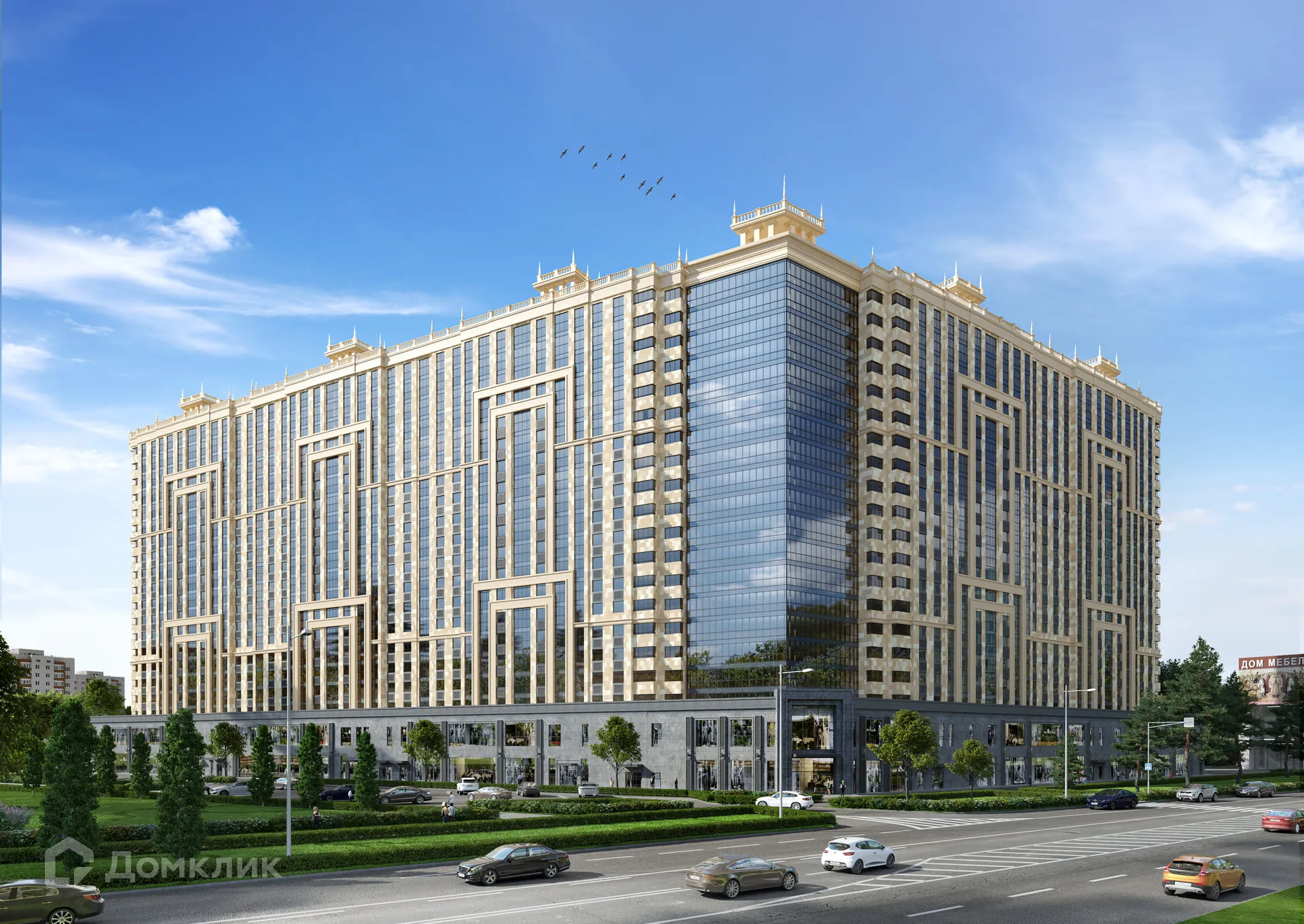 Планировка 2-комнатной квартиры 60.79 м² в ЖК ЖК"Центральный", г. Анапа — фото 1