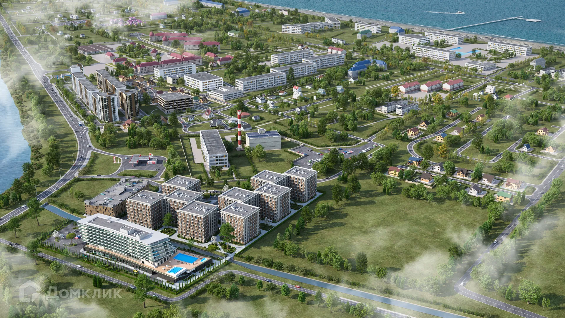 Планировка 1-комнатной квартиры 47.96 м² в ЖК ЖК Гостиничный комплекс "Корсаков", г. Анапа — фото 9