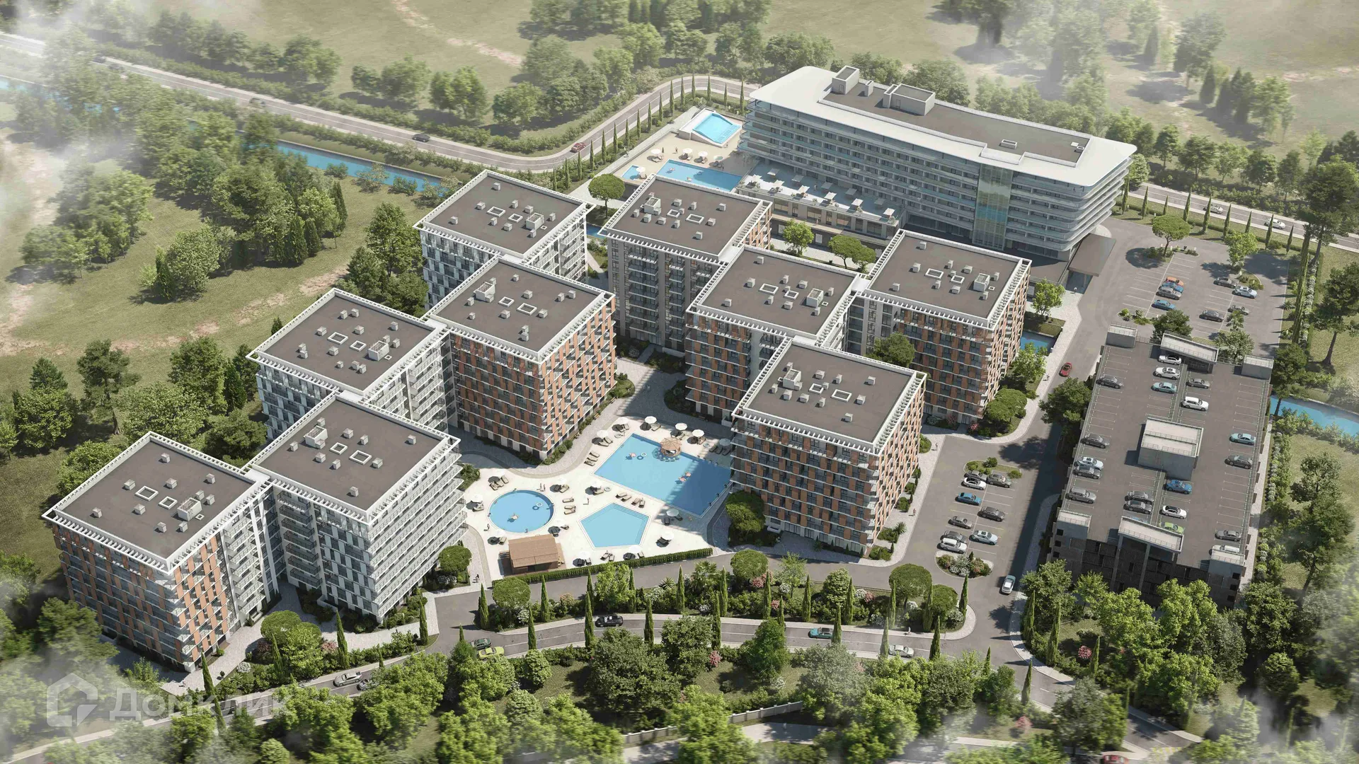 Планировка 1-комнатной квартиры 47.96 м² в ЖК ЖК Гостиничный комплекс "Корсаков", г. Анапа — фото 10