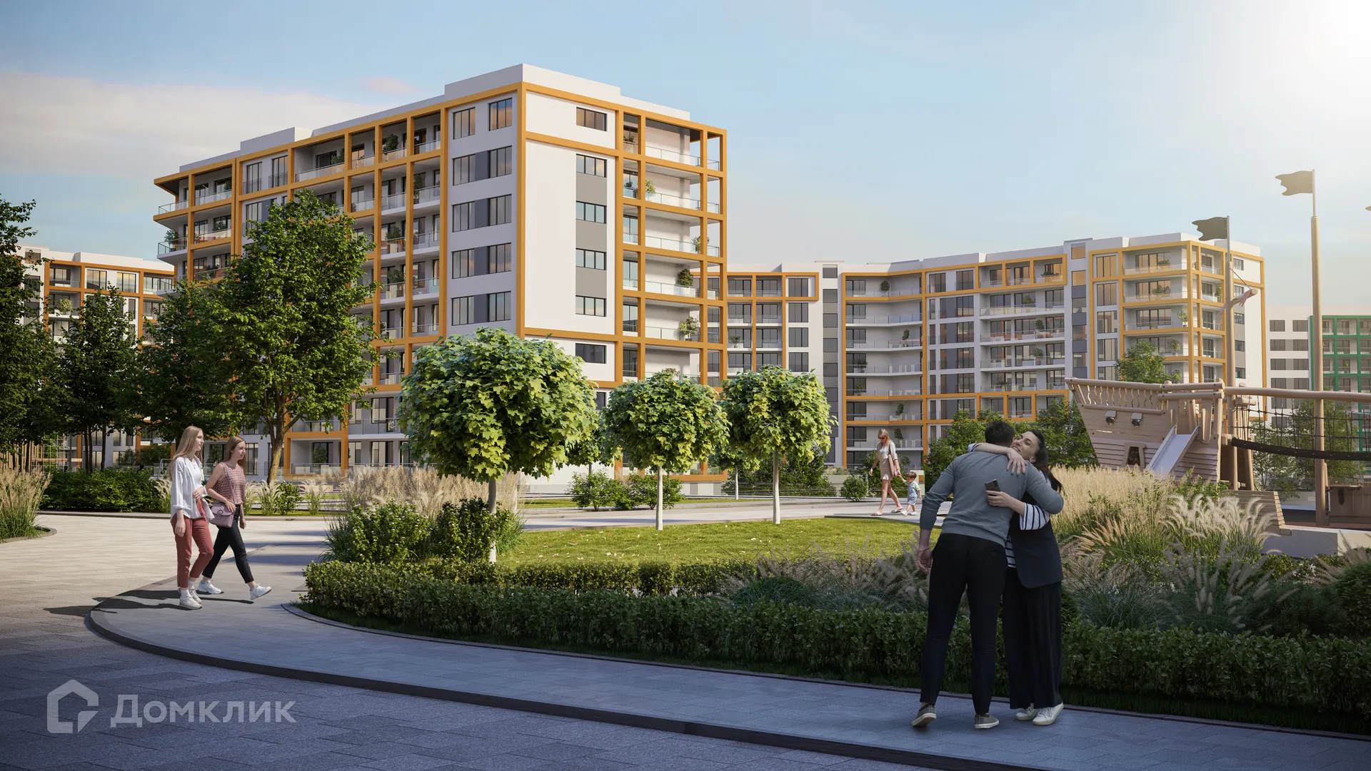 Планировка 2-комнатной квартиры 54.1 м² в ЖК ЖК Гостиничный комплекс «Мореград», г. Анапа — фото 4