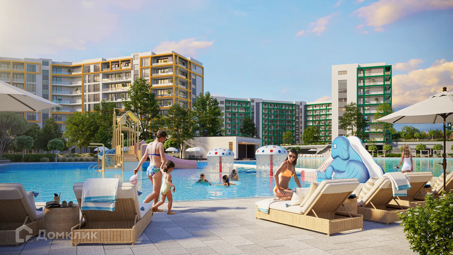 Планировка 2-комнатной квартиры 54.1 м² в ЖК ЖК Гостиничный комплекс «Мореград», г. Анапа — фото 5