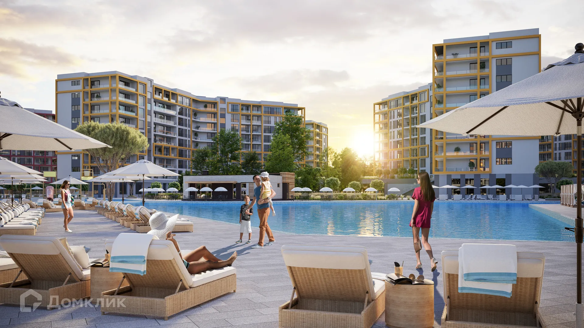 Планировка 2-комнатной квартиры 54.1 м² в ЖК ЖК Гостиничный комплекс «Мореград», г. Анапа — фото 6