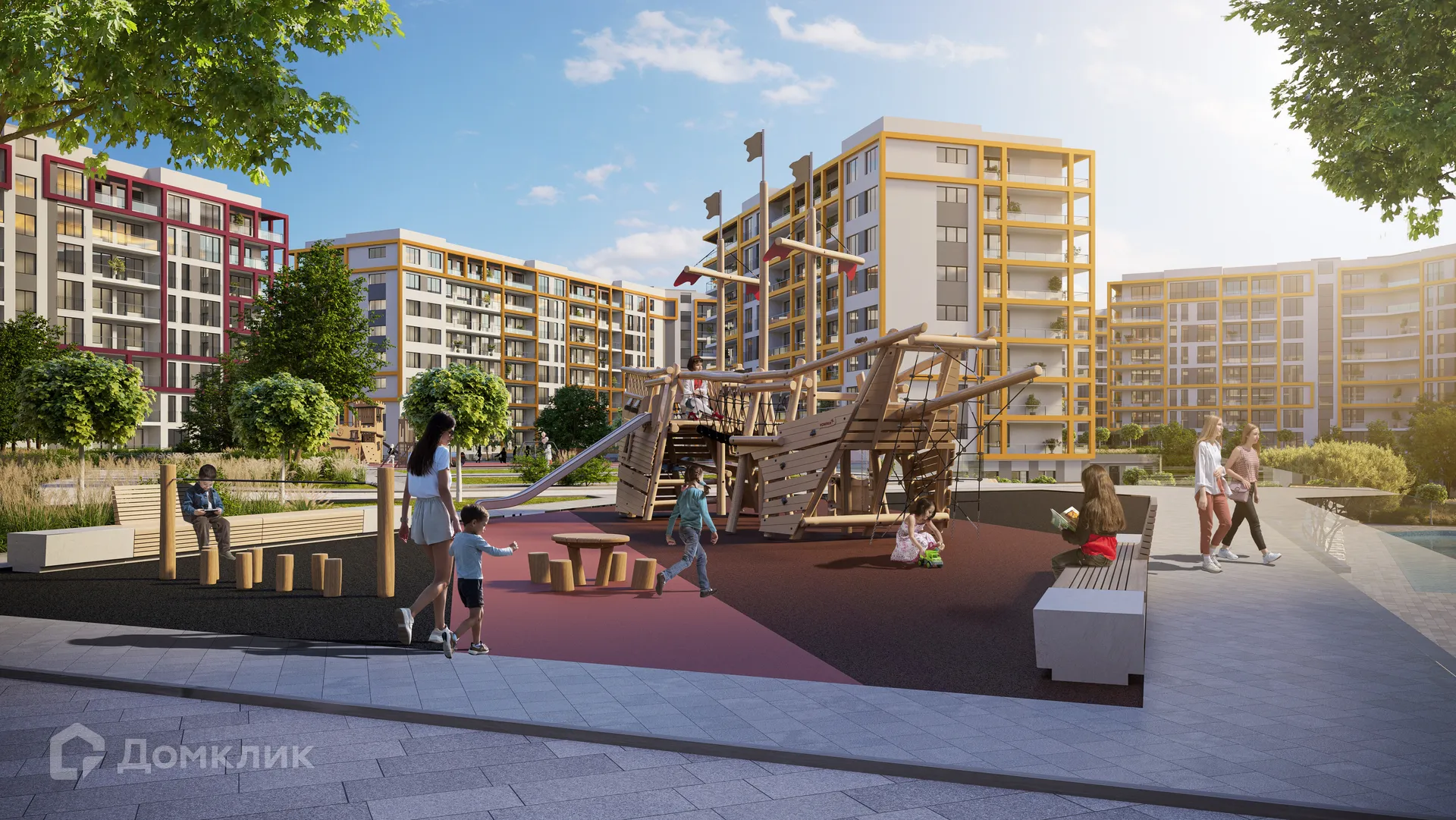 Планировка 2-комнатной квартиры 54.1 м² в ЖК ЖК Гостиничный комплекс «Мореград», г. Анапа — фото 10