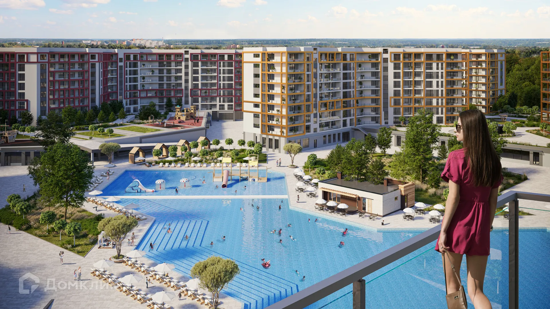 Планировка 2-комнатной квартиры 54.1 м² в ЖК ЖК Гостиничный комплекс «Мореград», г. Анапа — фото 11