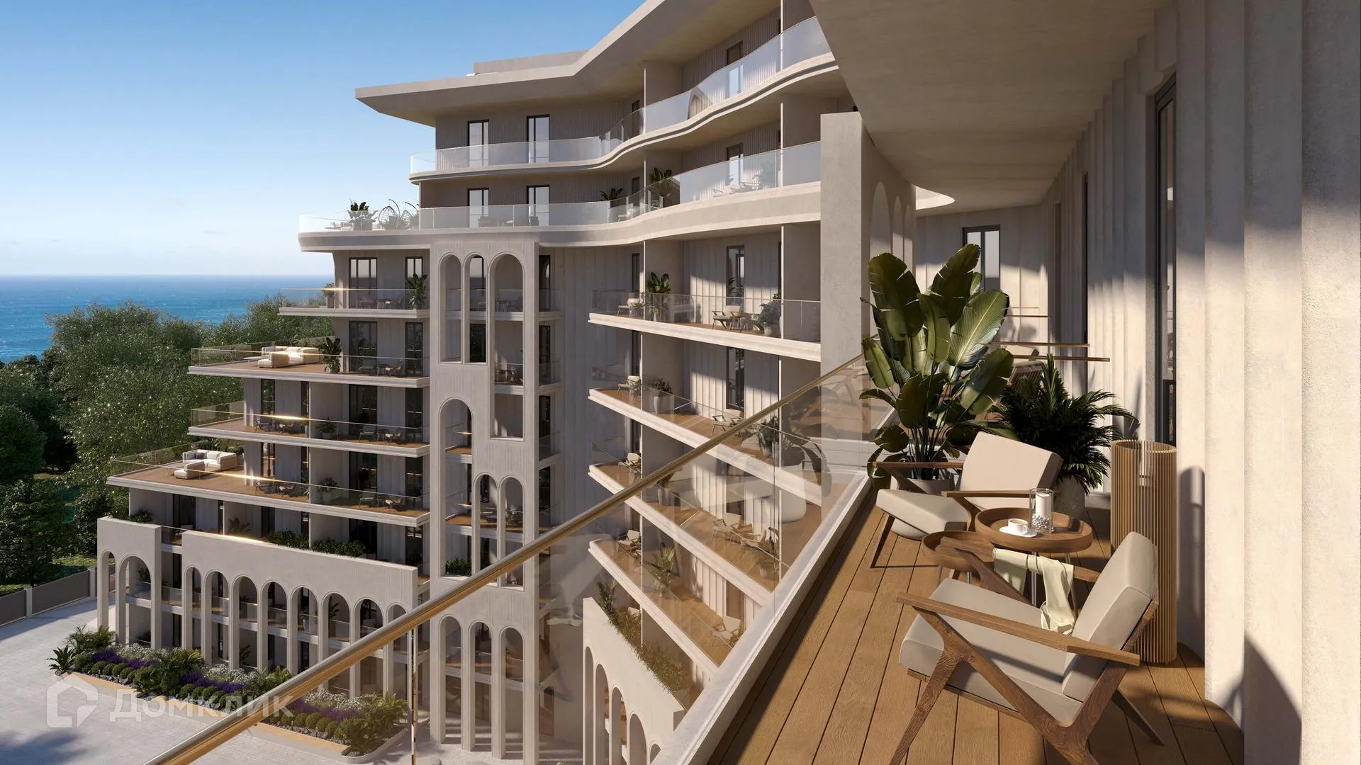 Планировка 2-комнатной квартиры 58.51 м² в ЖК ЖК Гостиничный комплекс Морелло, г. Анапа — фото 2