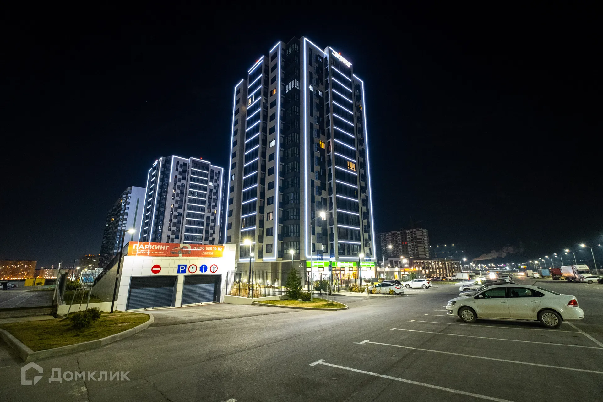 Планировка 2-комнатной квартиры 55.4 м² в ЖК "Два Адмирала", г. Анапа — фото 2