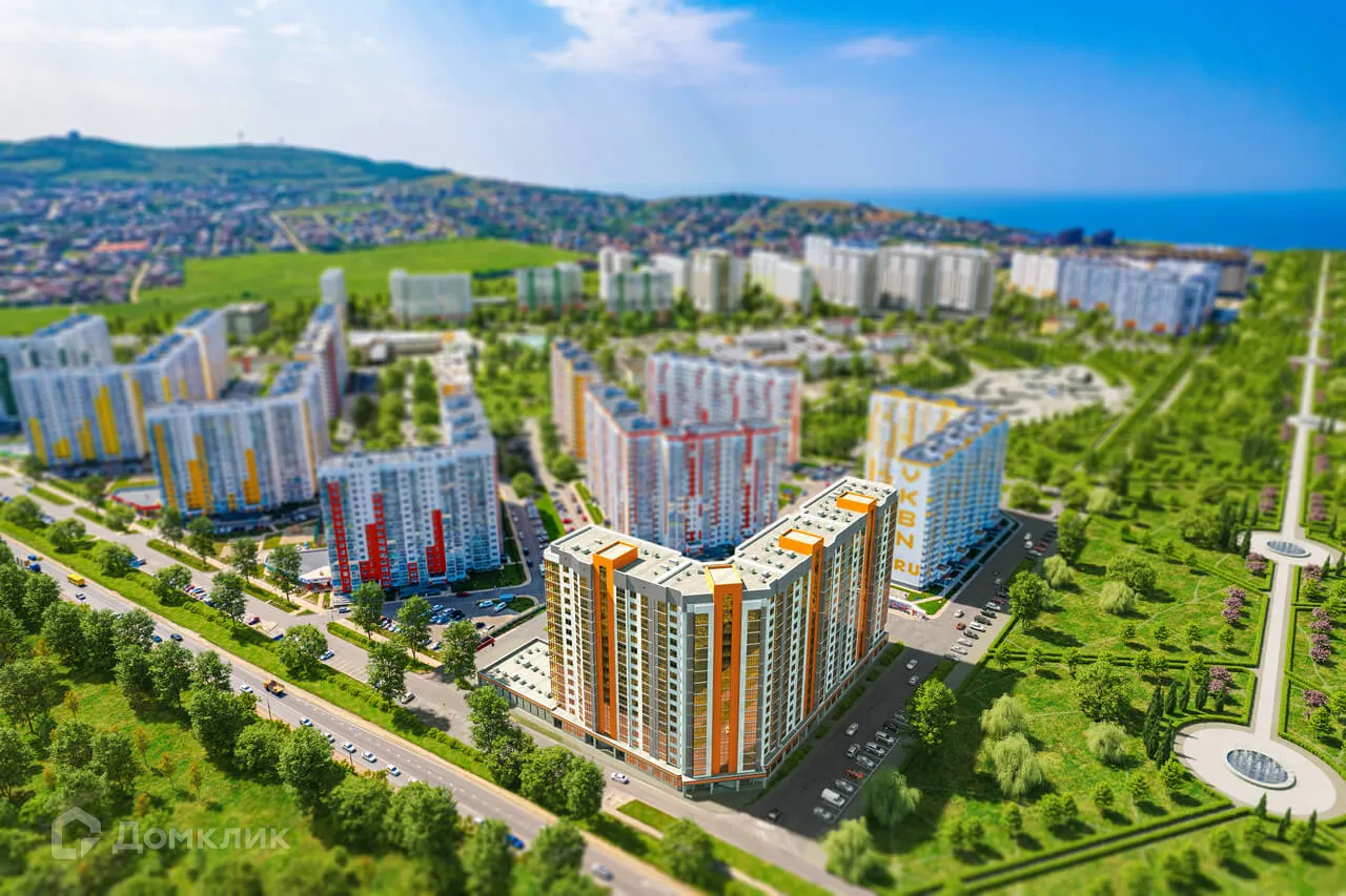 Планировка 1-комнатной квартиры 44.5 м² в ЖК ЖК Горгиппия, г. Анапа — фото 2