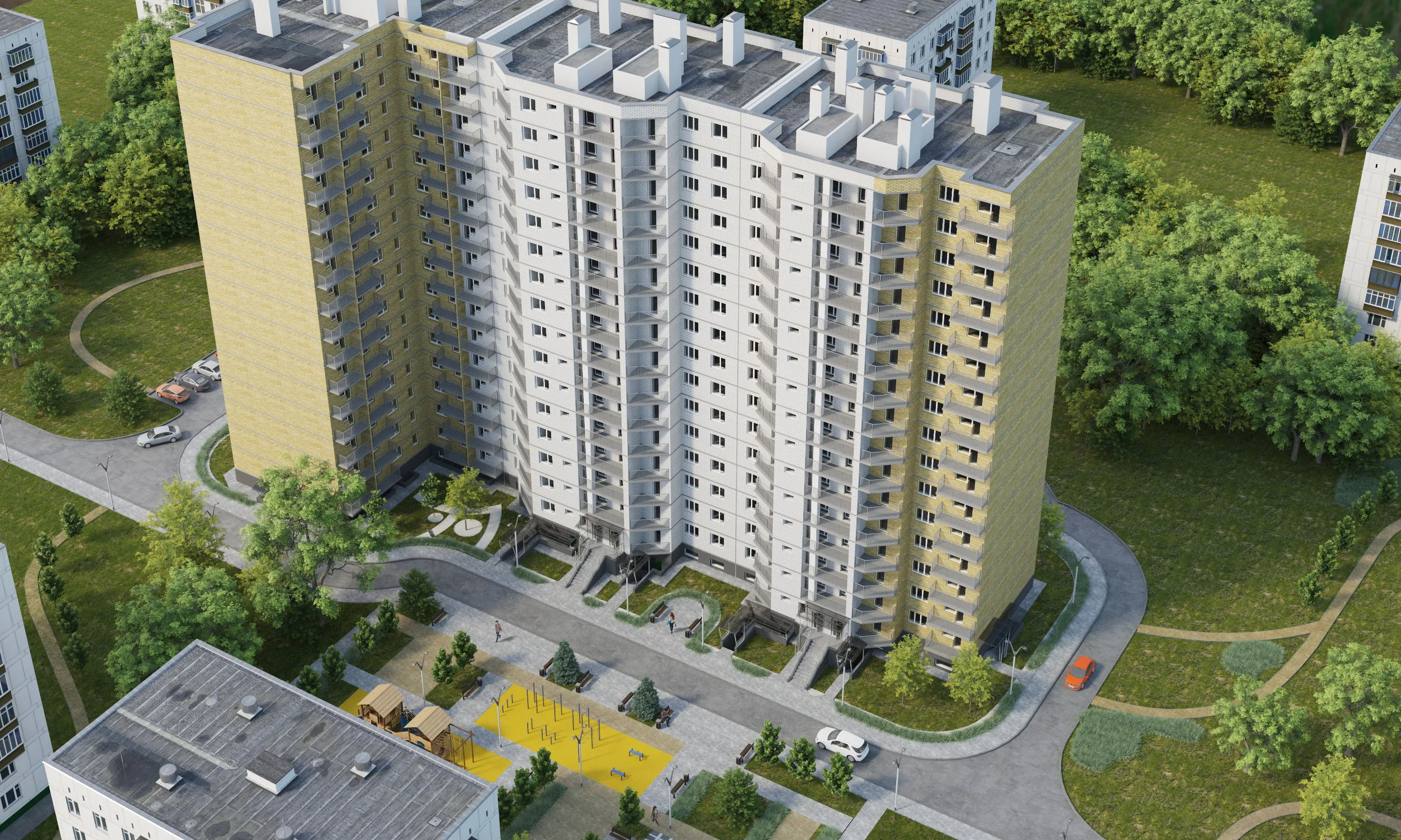 Планировка 1-комнатной квартиры 59 м² в ЖК ЖК на площади Труда, г. Волжский — фото 2