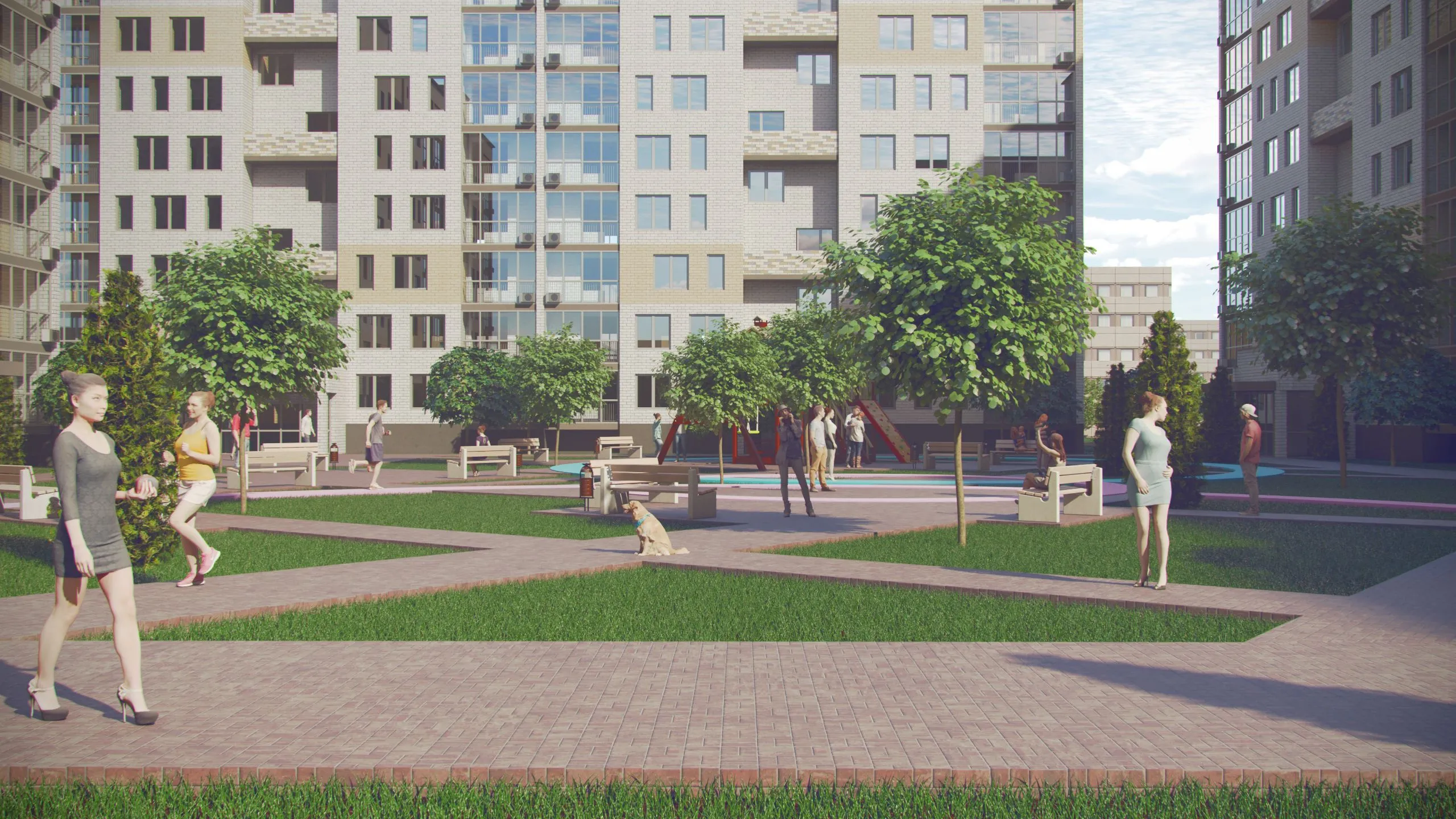 Планировка 1-комнатной квартиры 40 м² в ЖК ЖК КВАРТА, г. Волжский — фото 1