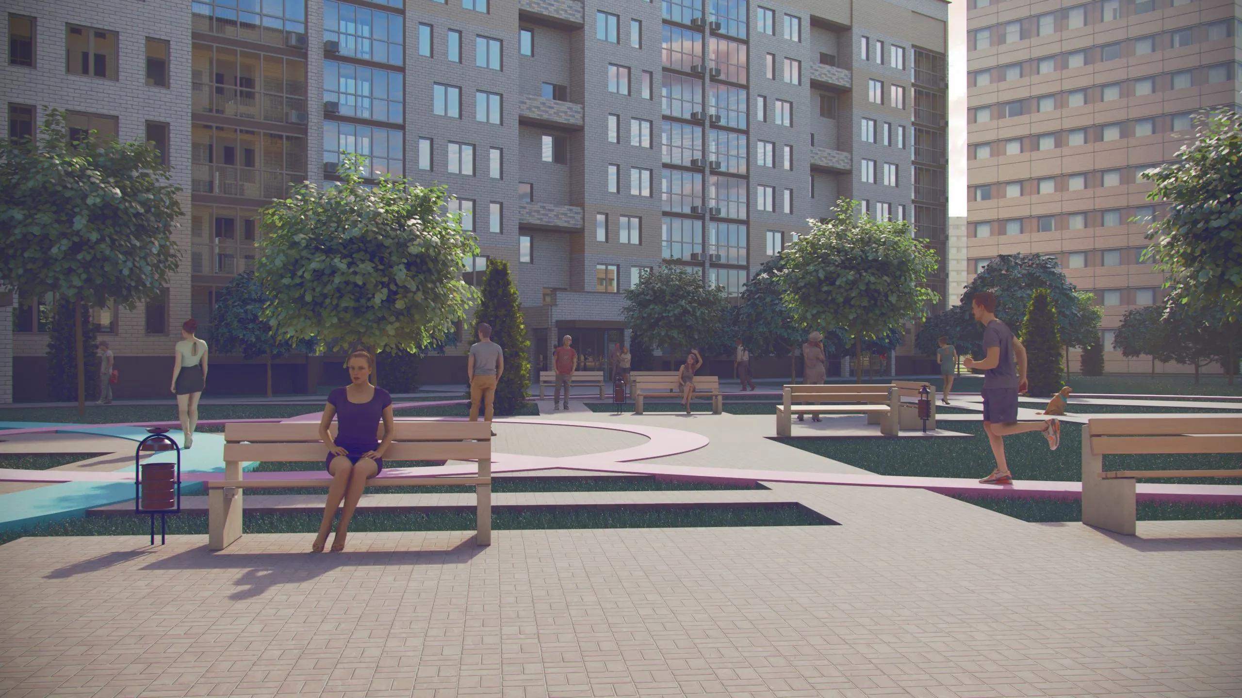 Планировка 1-комнатной квартиры 40 м² в ЖК ЖК КВАРТА, г. Волжский — фото 2