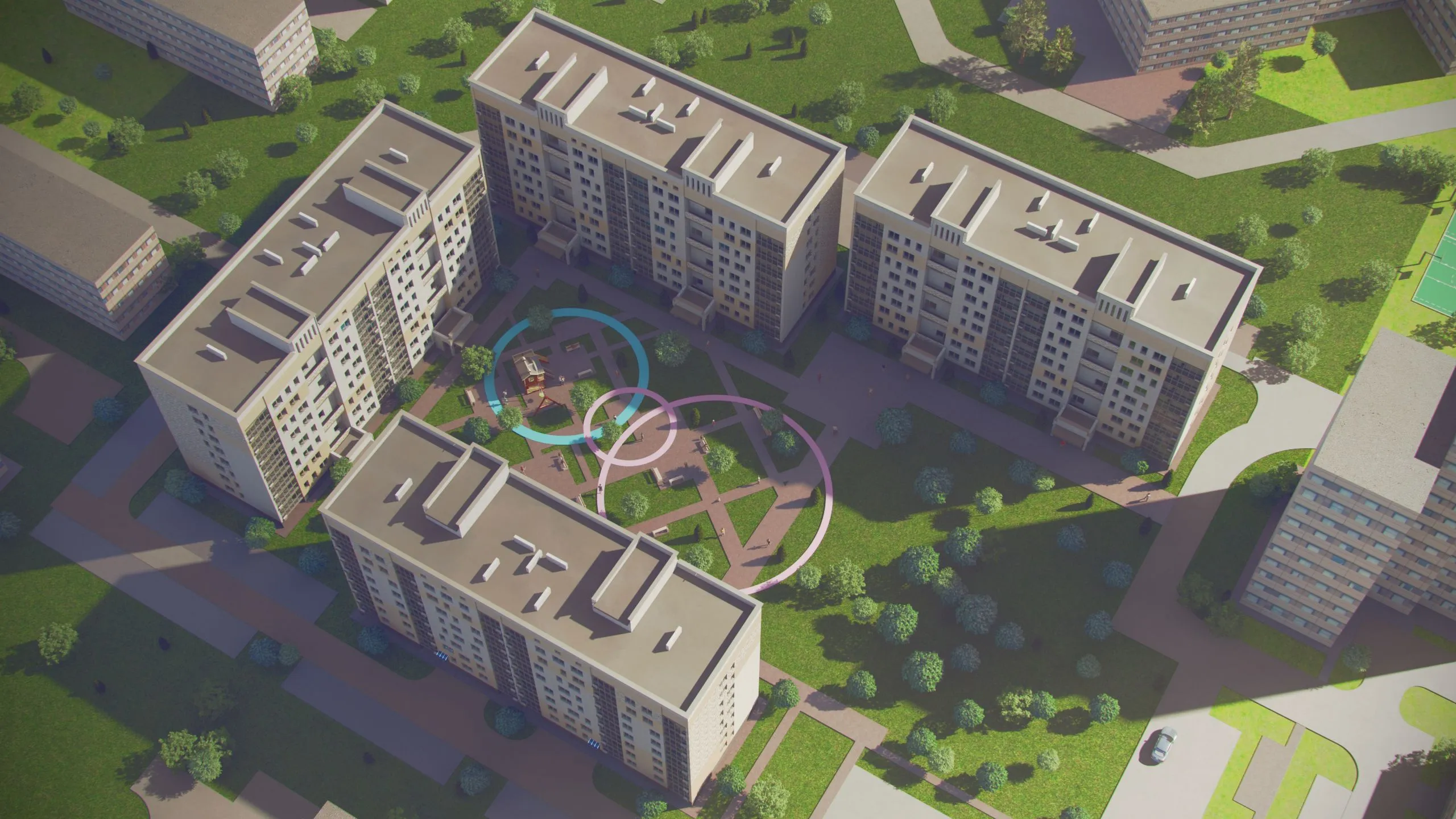 Планировка 1-комнатной квартиры 40 м² в ЖК ЖК КВАРТА, г. Волжский — фото 5