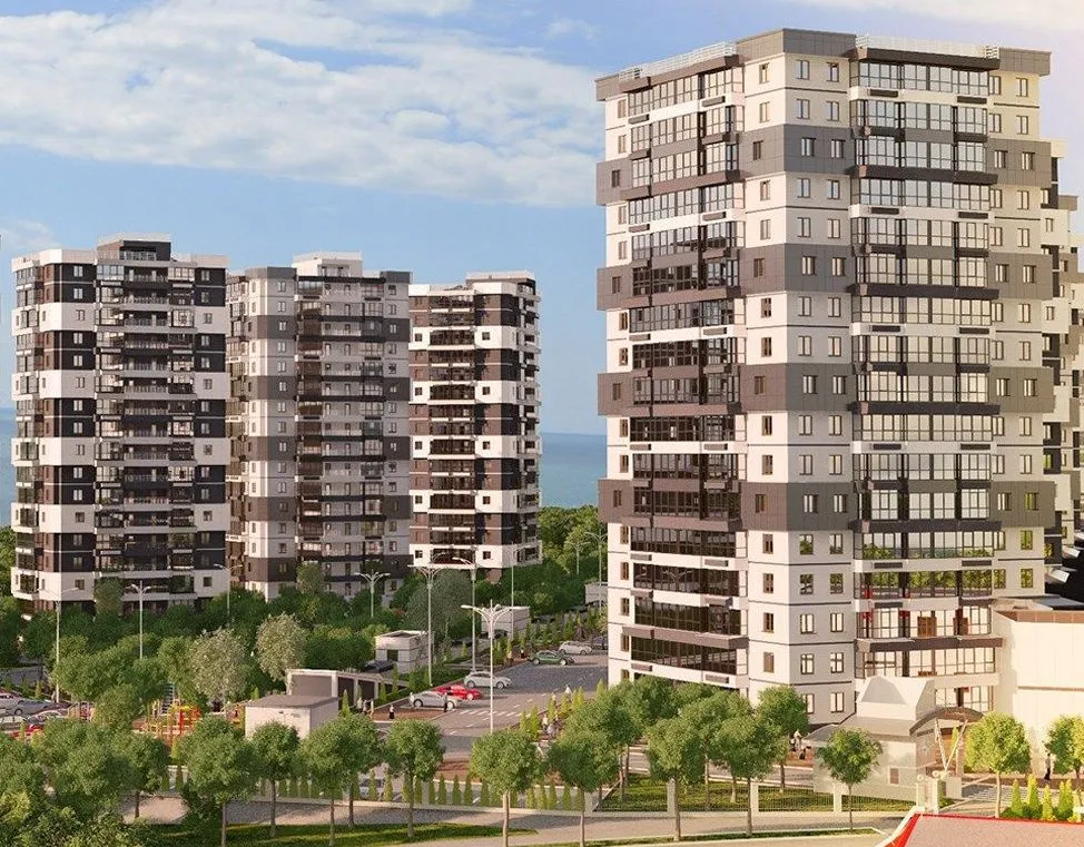 Планировка 3-комнатной квартиры 83.29 м² в ЖК ЖК Золотой Берег, г. Новороссийск — фото 1
