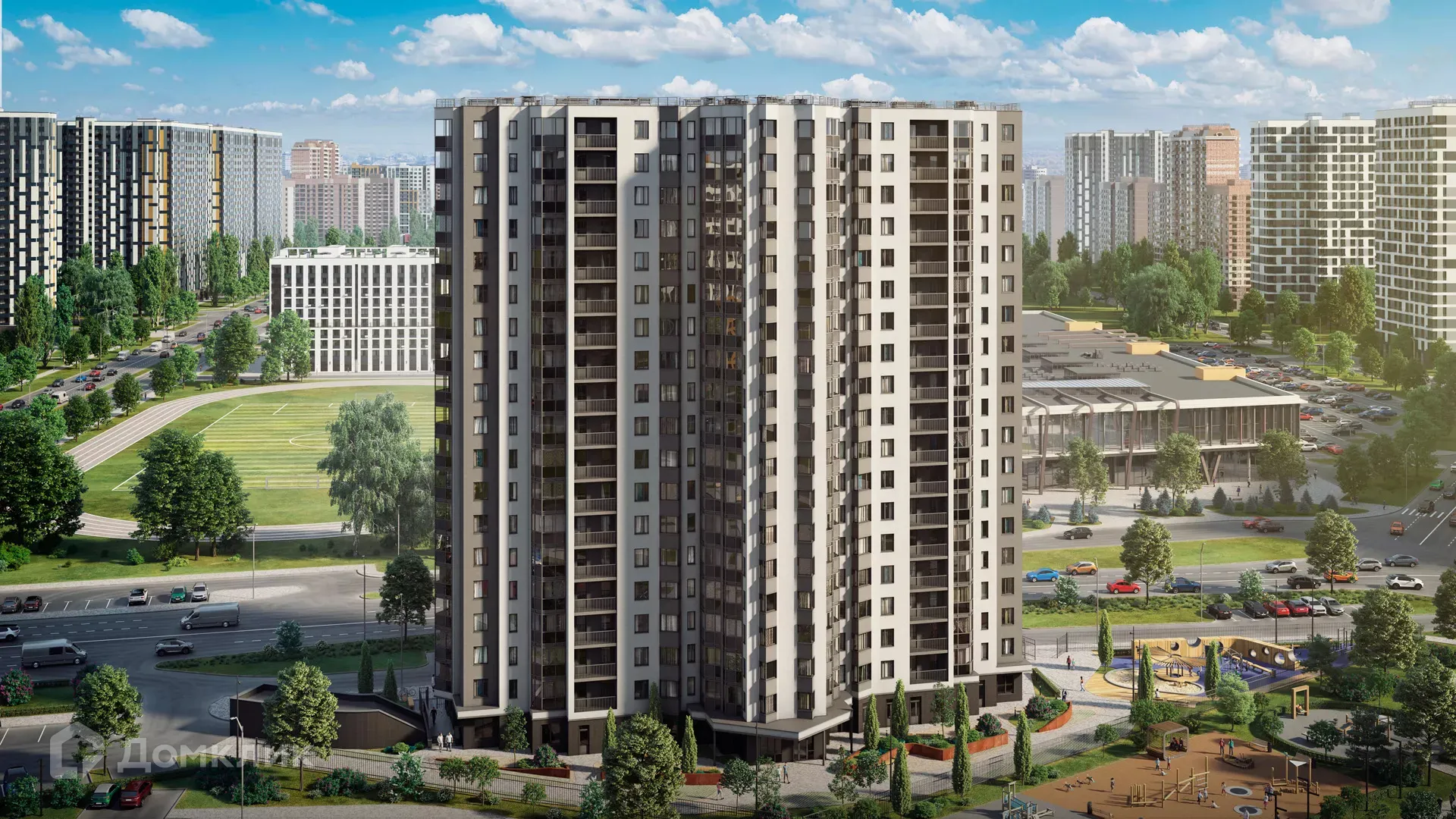 Планировка 2-комнатной квартиры 59.3 м² в ЖК ЖК МУРИНО КЛАБ, г. Мурино — фото 2