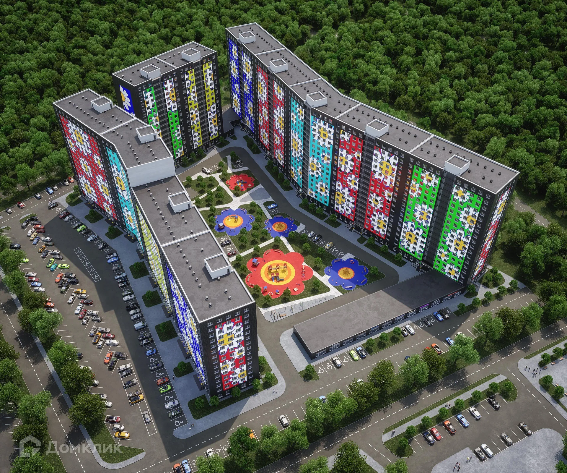 Планировка 1-комнатной квартиры 42.1 м² в ЖК ЖК Ромашки, г. Мурино — фото 5