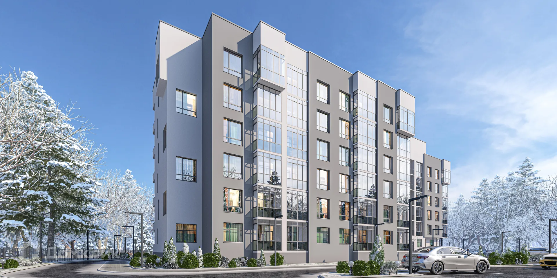 Планировка 1-комнатной квартиры 36 м² в ЖК ЖК Огоньки, г. Всеволожск — фото 1