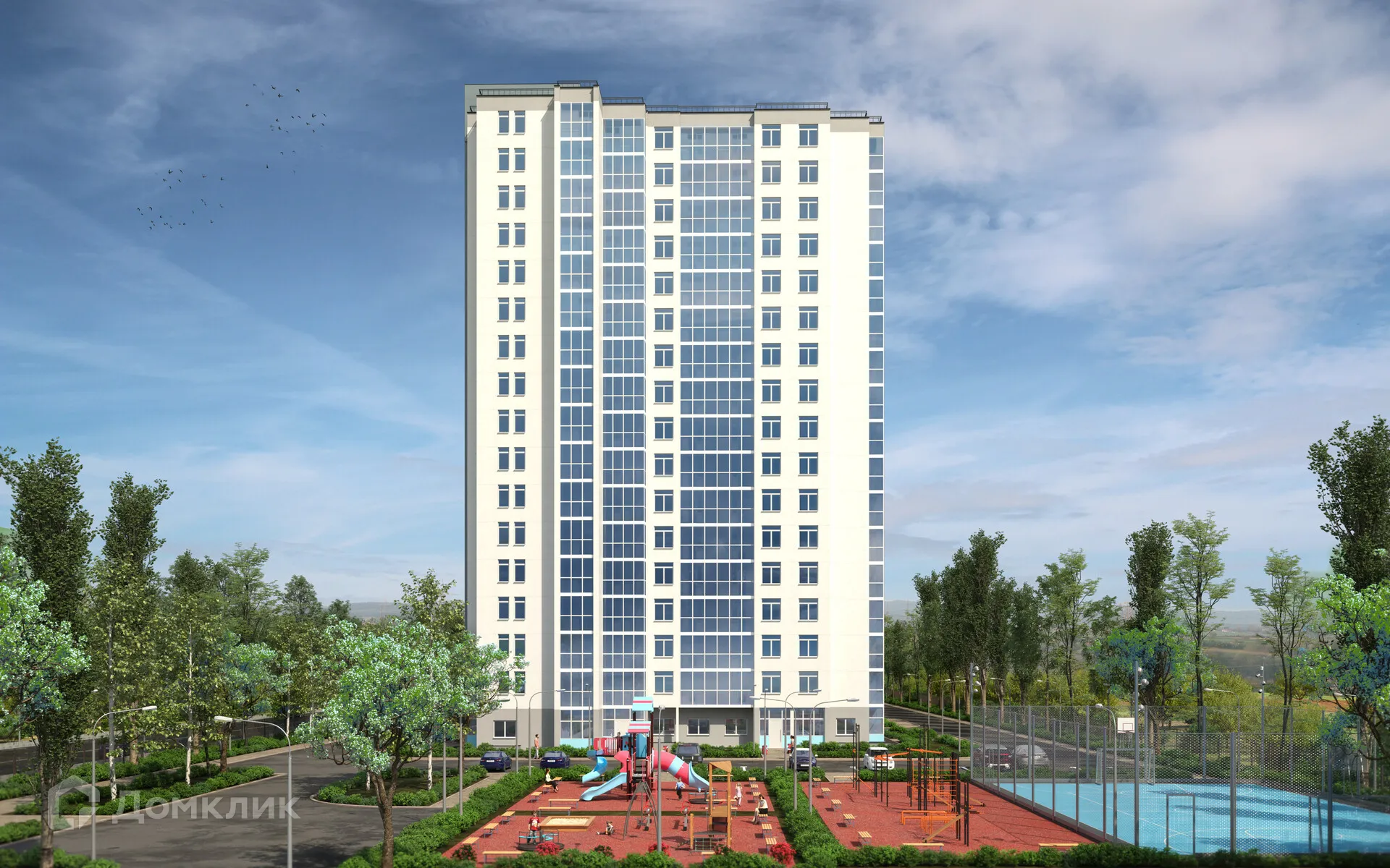 Планировка 4-комнатной квартиры 101.7 м² в ЖК ЖК "Атмосфера", г. Волжский — фото 6