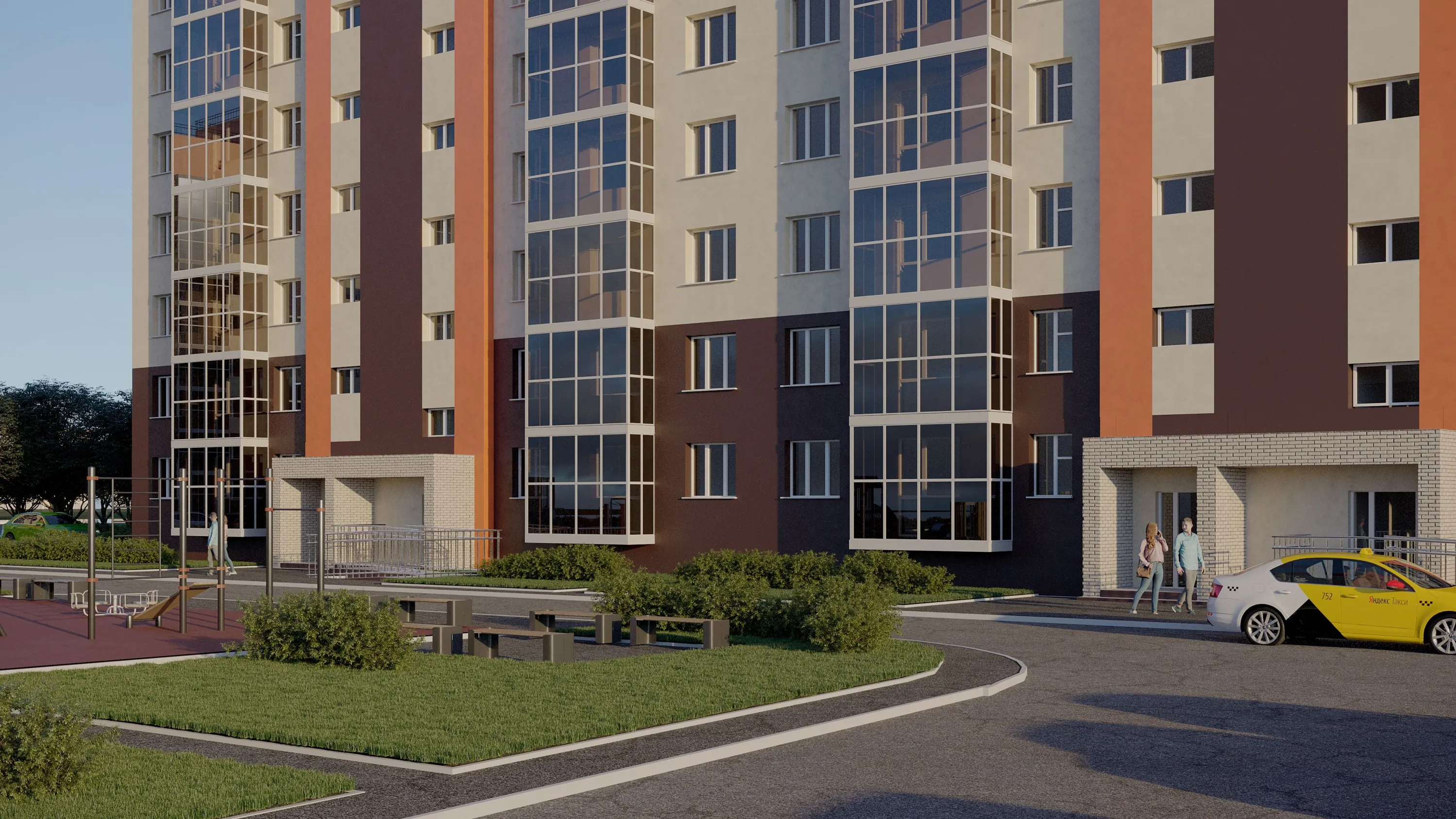 Планировка 2-комнатной квартиры 58.67 м² в ЖК ЖК  "Солнечный", г. Волжский — фото 1