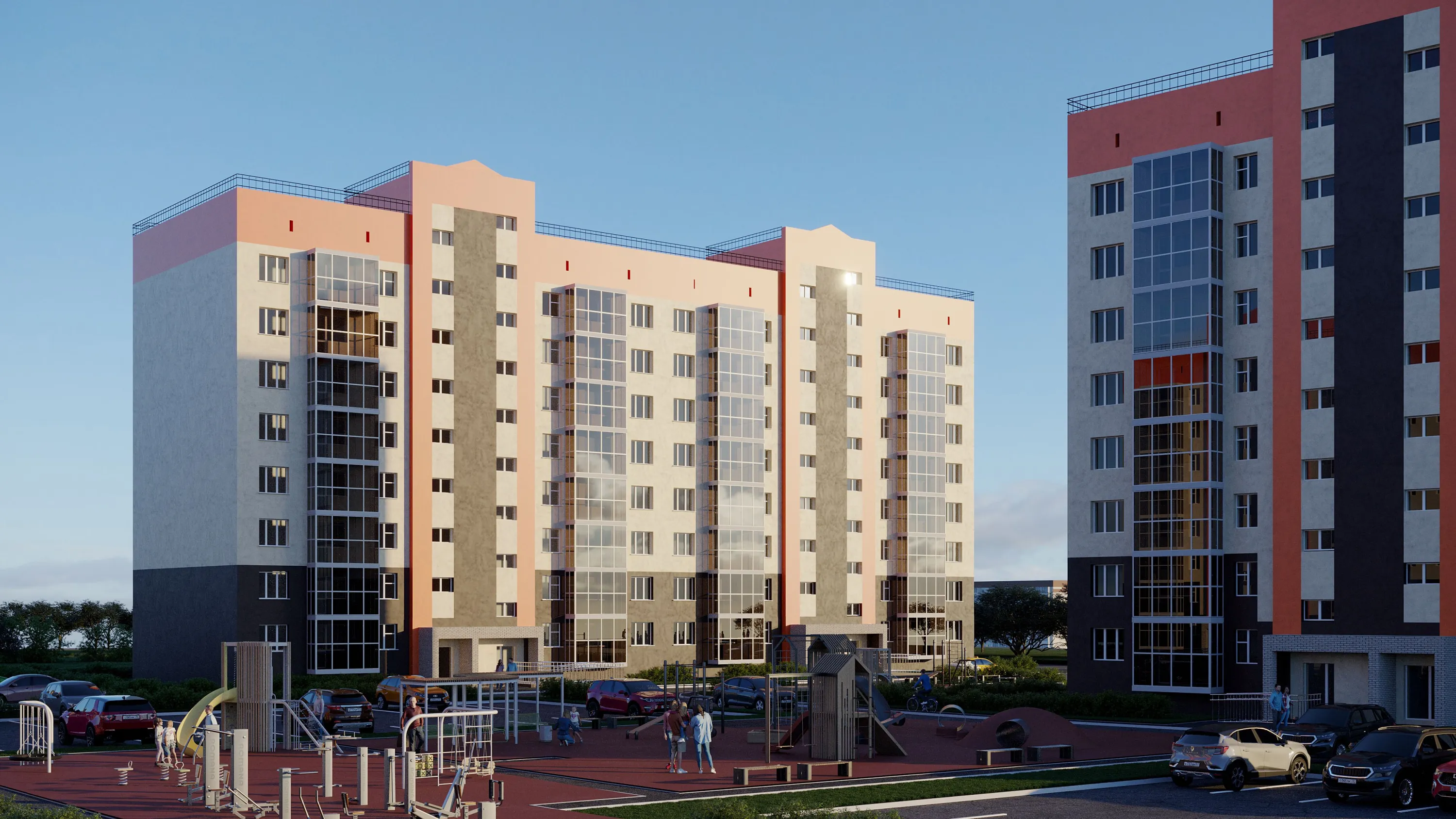 Планировка 2-комнатной квартиры 58.67 м² в ЖК ЖК  "Солнечный", г. Волжский — фото 2