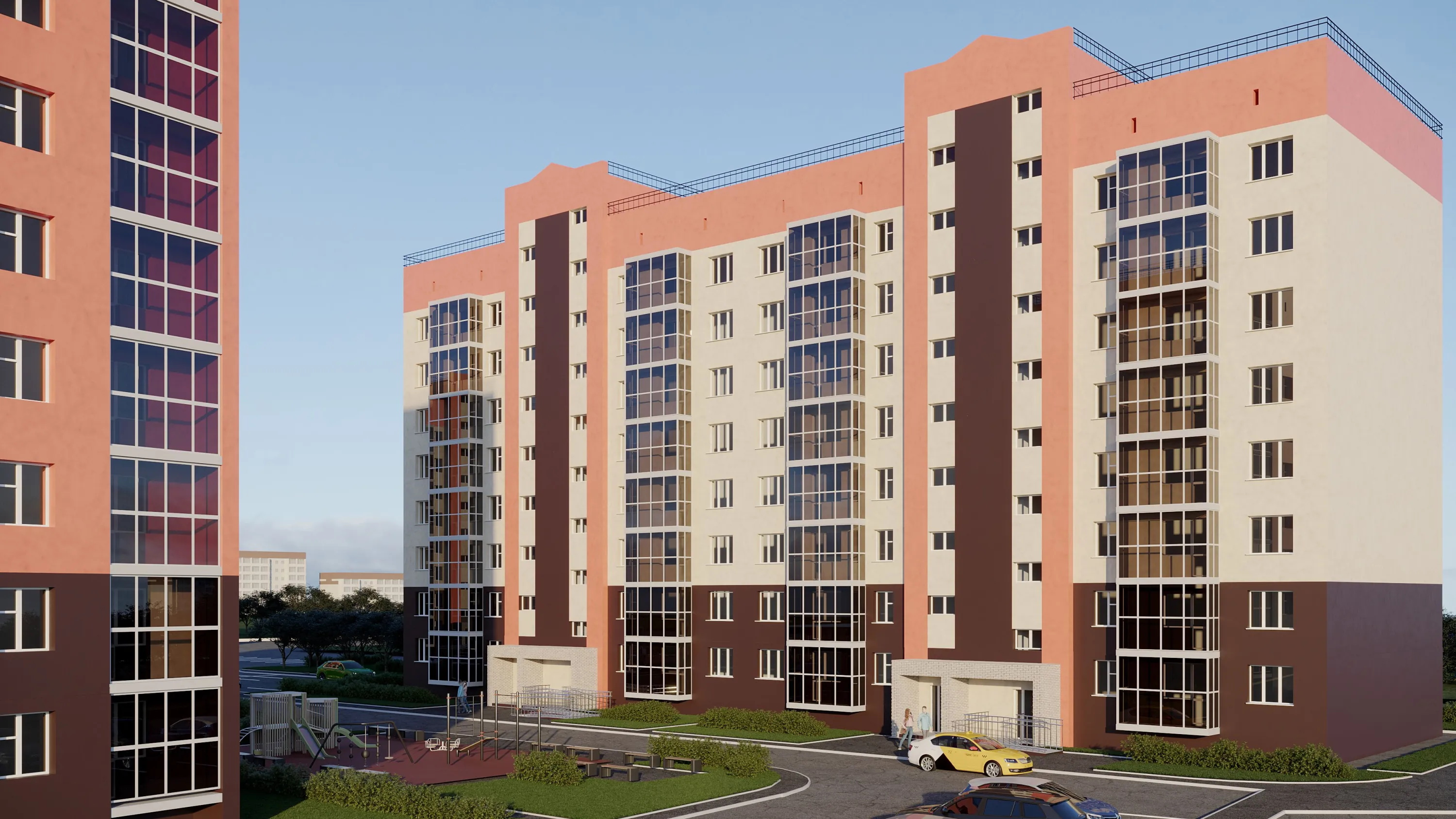 Планировка 2-комнатной квартиры 58.67 м² в ЖК ЖК  "Солнечный", г. Волжский — фото 3