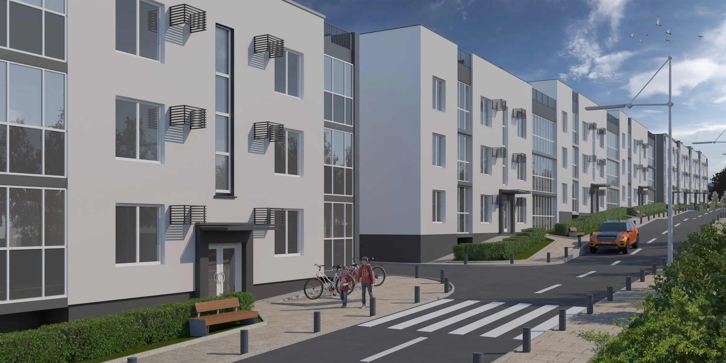 Планировка 1-комнатной квартиры 44.3 м² в ЖК ЖК Славяноград, г. Семилуки — фото 2