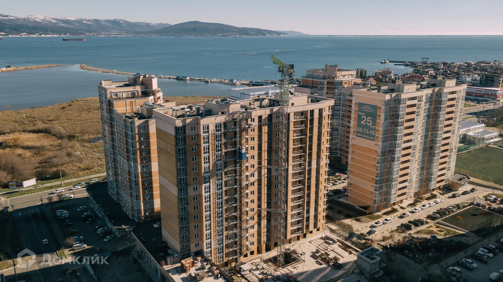 Планировка 2-комнатной квартиры 57.9 м² в ЖК ЖК на Ленина,95, г. Новороссийск — фото 1