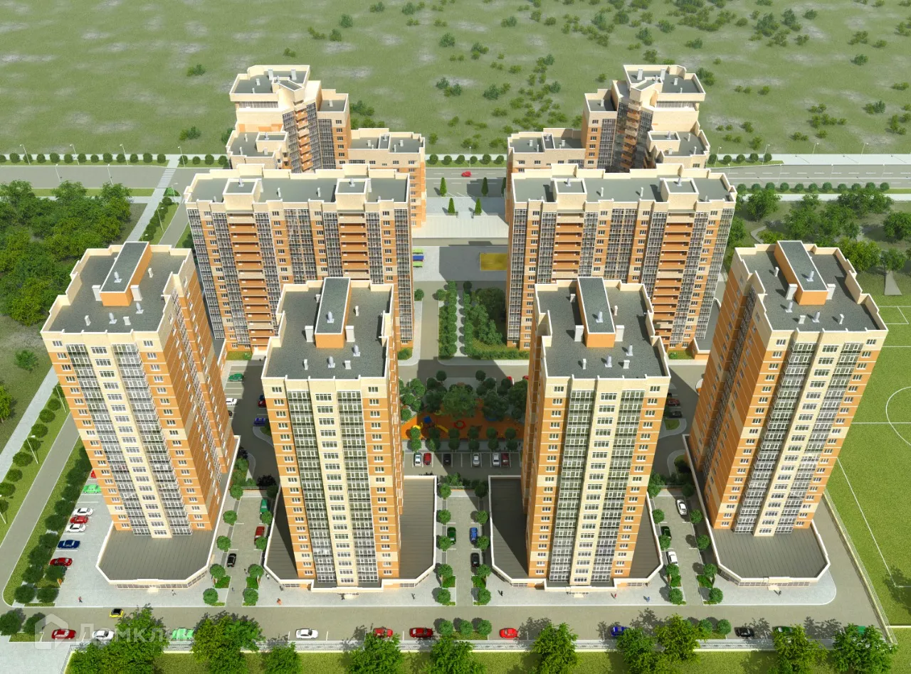 Планировка 2-комнатной квартиры 57.9 м² в ЖК ЖК на Ленина,95, г. Новороссийск — фото 2