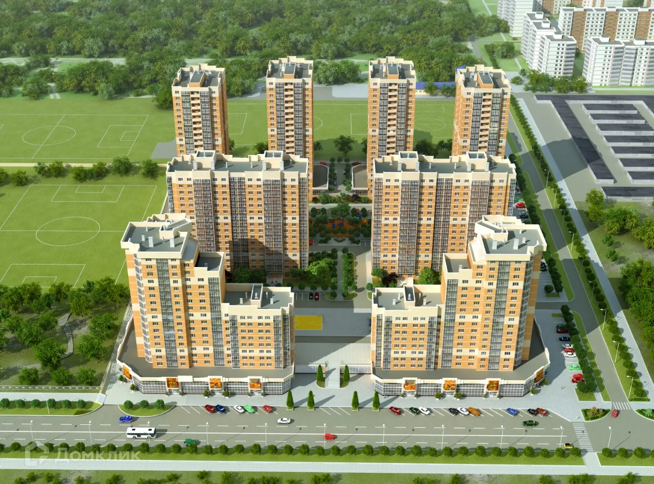 Планировка 2-комнатной квартиры 57.9 м² в ЖК ЖК на Ленина,95, г. Новороссийск — фото 3