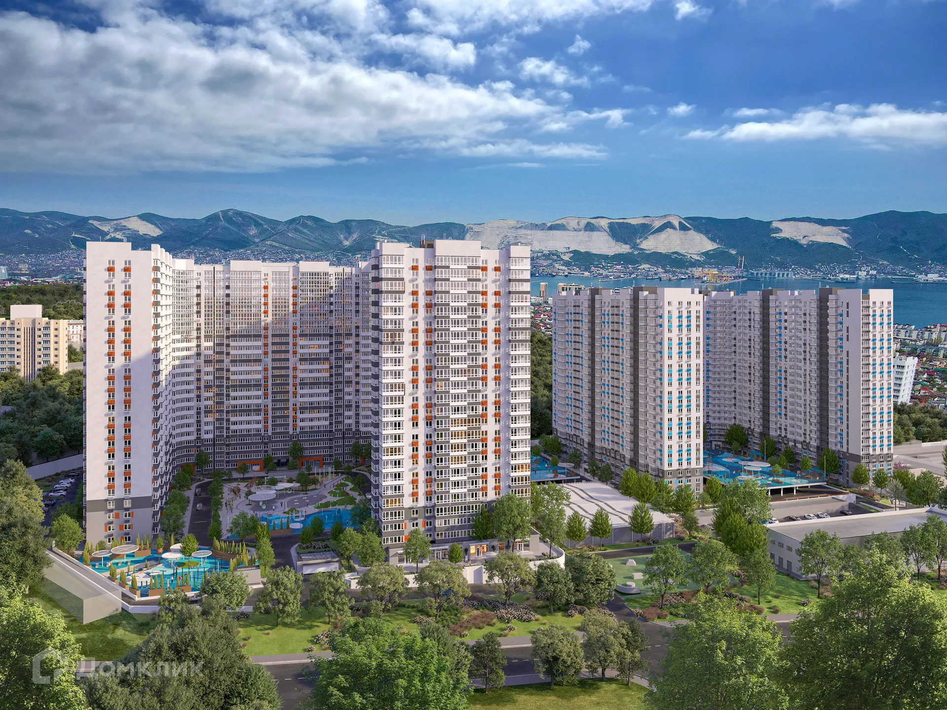 Планировка студии квартиры 26.2 м² в ЖК ЖК ОБЛАКА, г. Новороссийск — фото 10