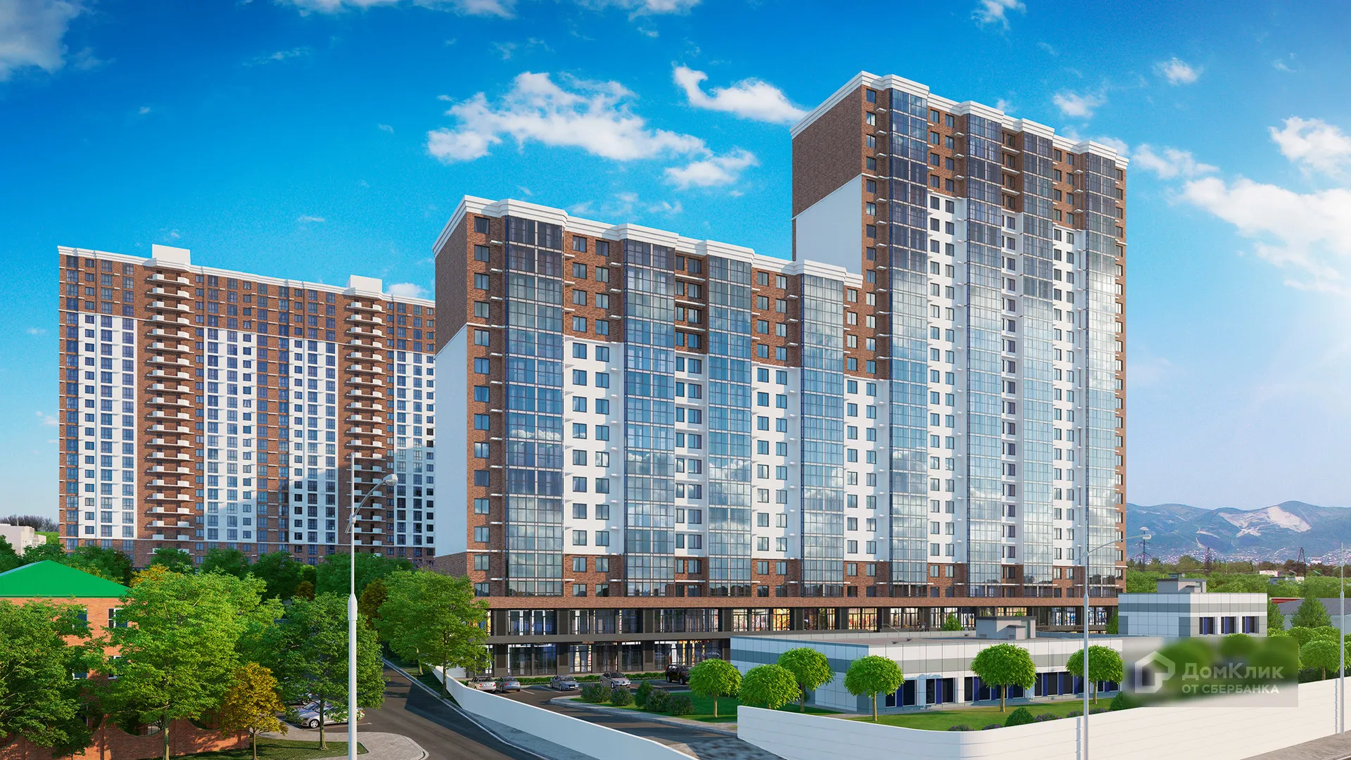 Планировка 1-комнатной квартиры 43.2 м² в ЖК ЖК Аврора 2, г. Новороссийск — фото 1