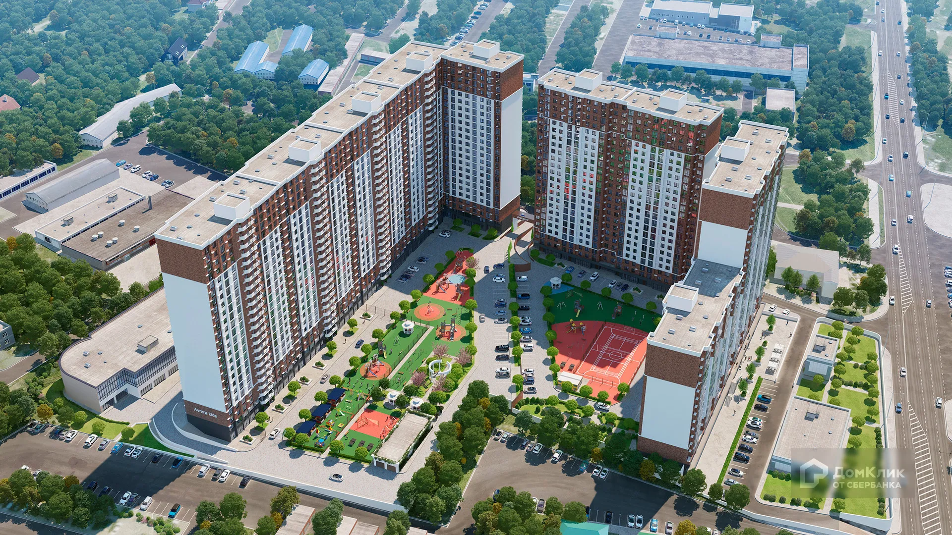 Планировка 1-комнатной квартиры 43.2 м² в ЖК ЖК Аврора 2, г. Новороссийск — фото 2