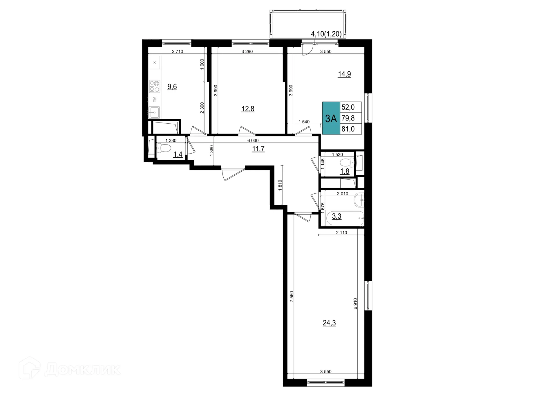 Фото квартиры в ЖК ОДИНЦОВО СИТИ