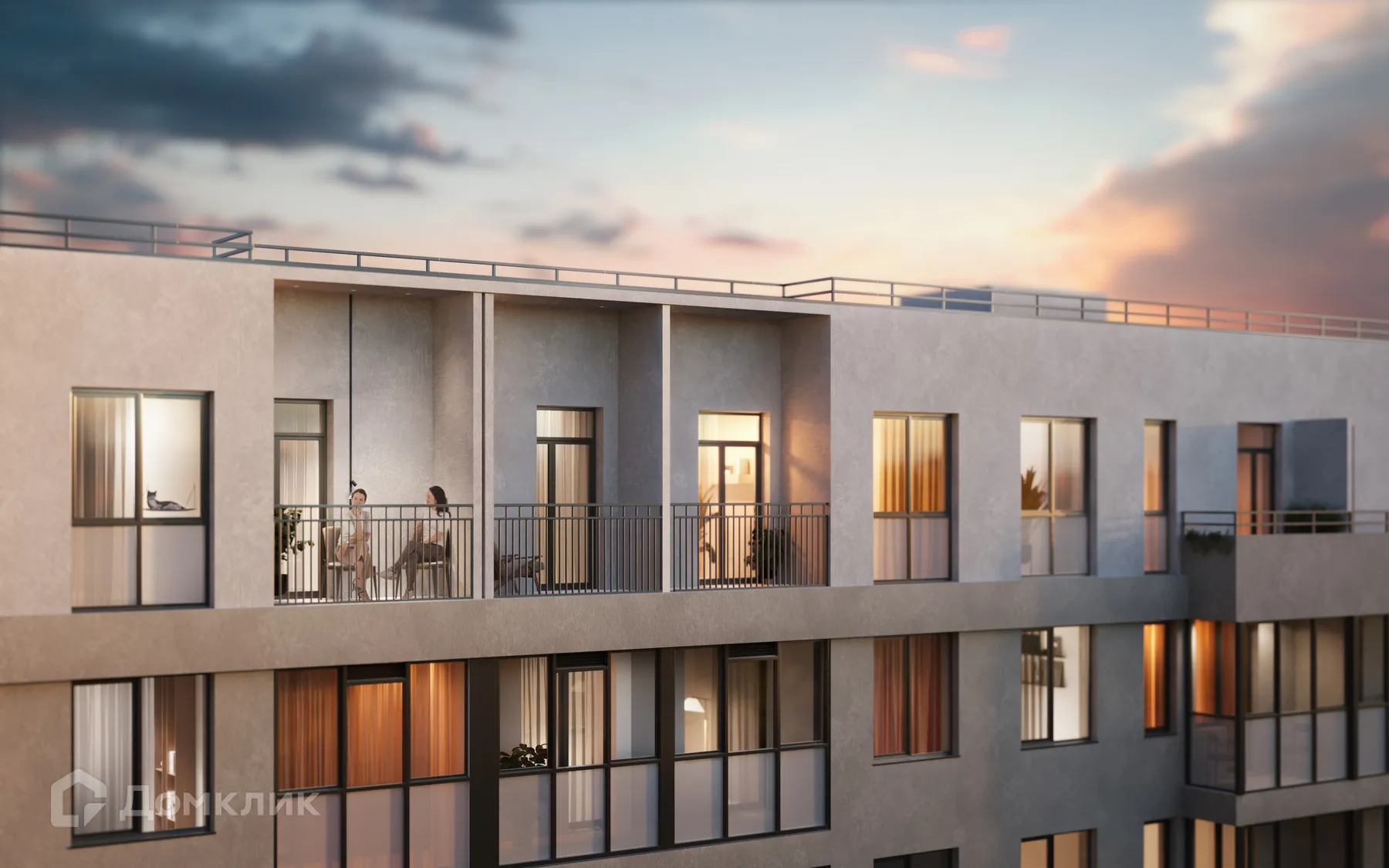 Планировка 2-комнатной квартиры 56.32 м² в ЖК ЖК ID Murino III (Ай ди Мурино III), г. Мурино — фото 5