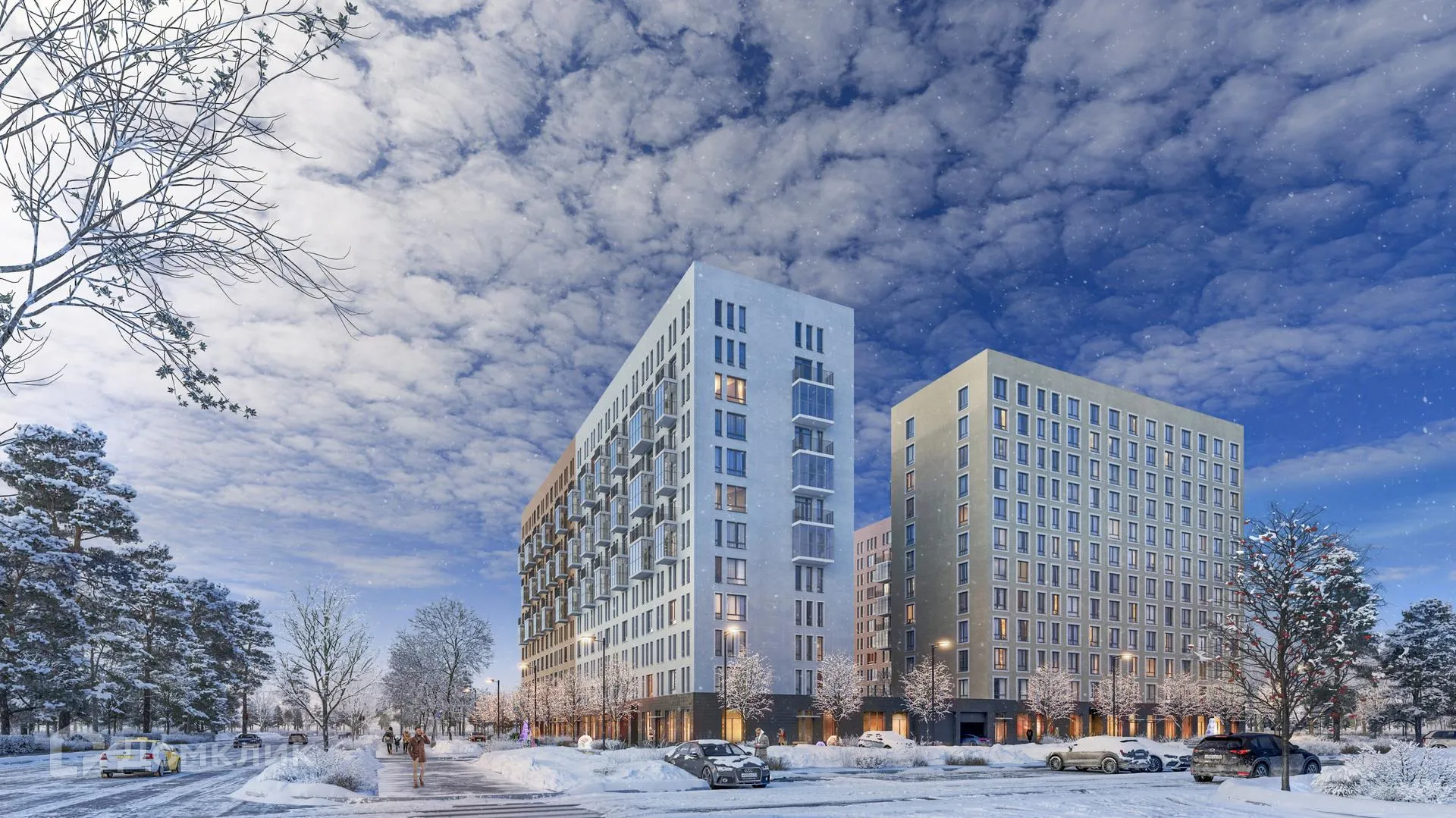 Планировка 3-комнатной квартиры 65.25 м² в ЖК ЖК Новые Лаврики, г. Мурино — фото 1