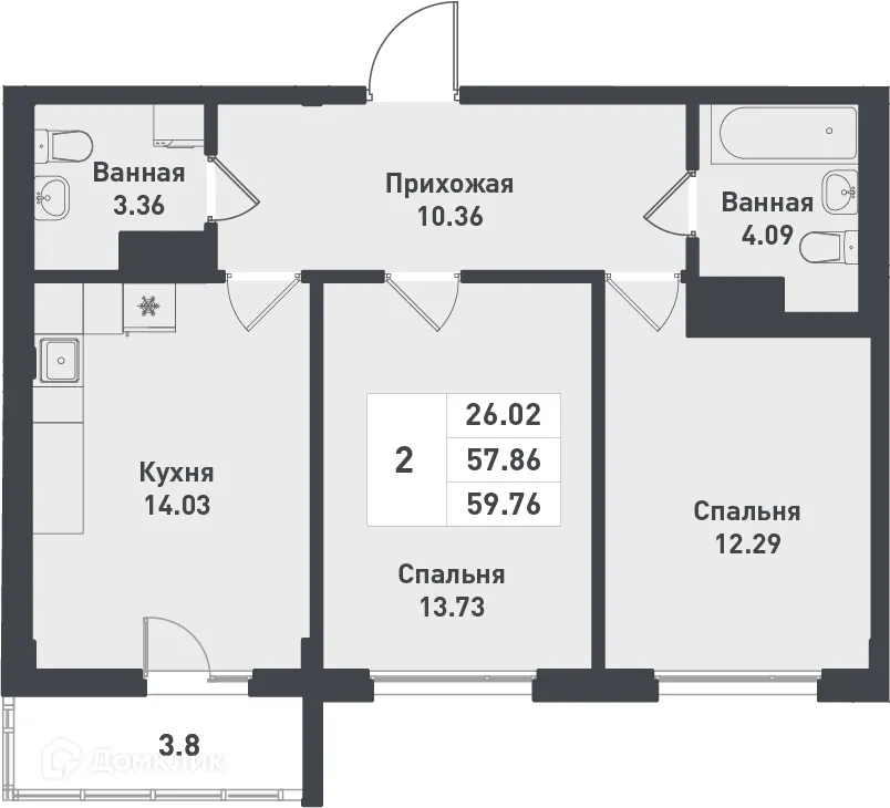 Фото квартиры в ЖК Феникс