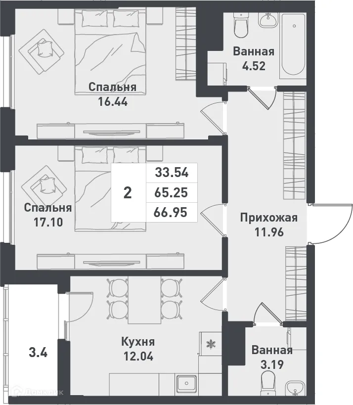 Фото квартиры в ЖК Феникс