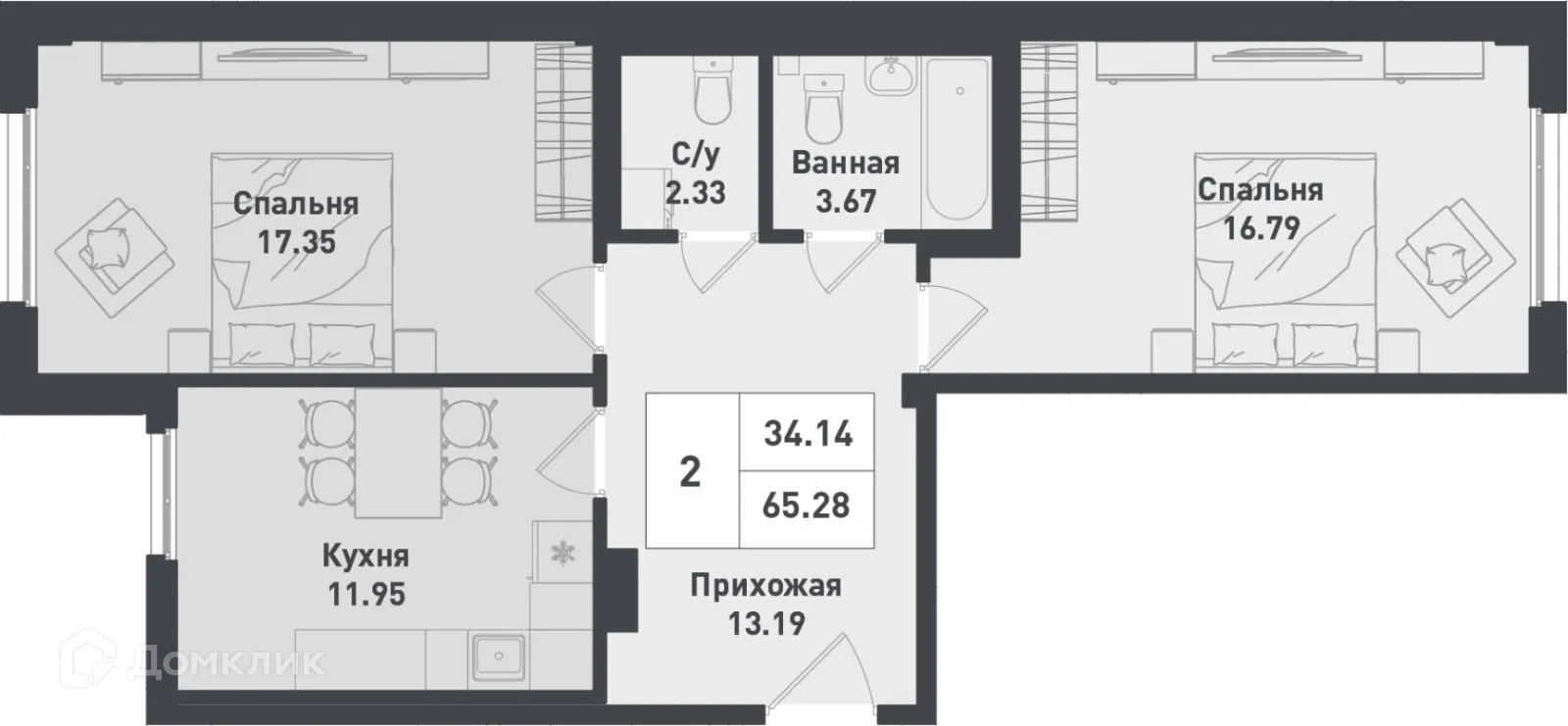 Фото квартиры в ЖК Феникс