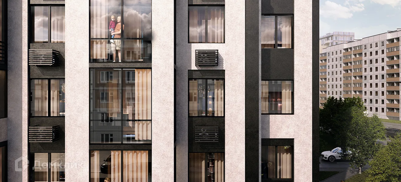 Планировка 3-комнатной квартиры 76.65 м² в ЖК ЖК Ленский, г. Всеволожск — фото 4