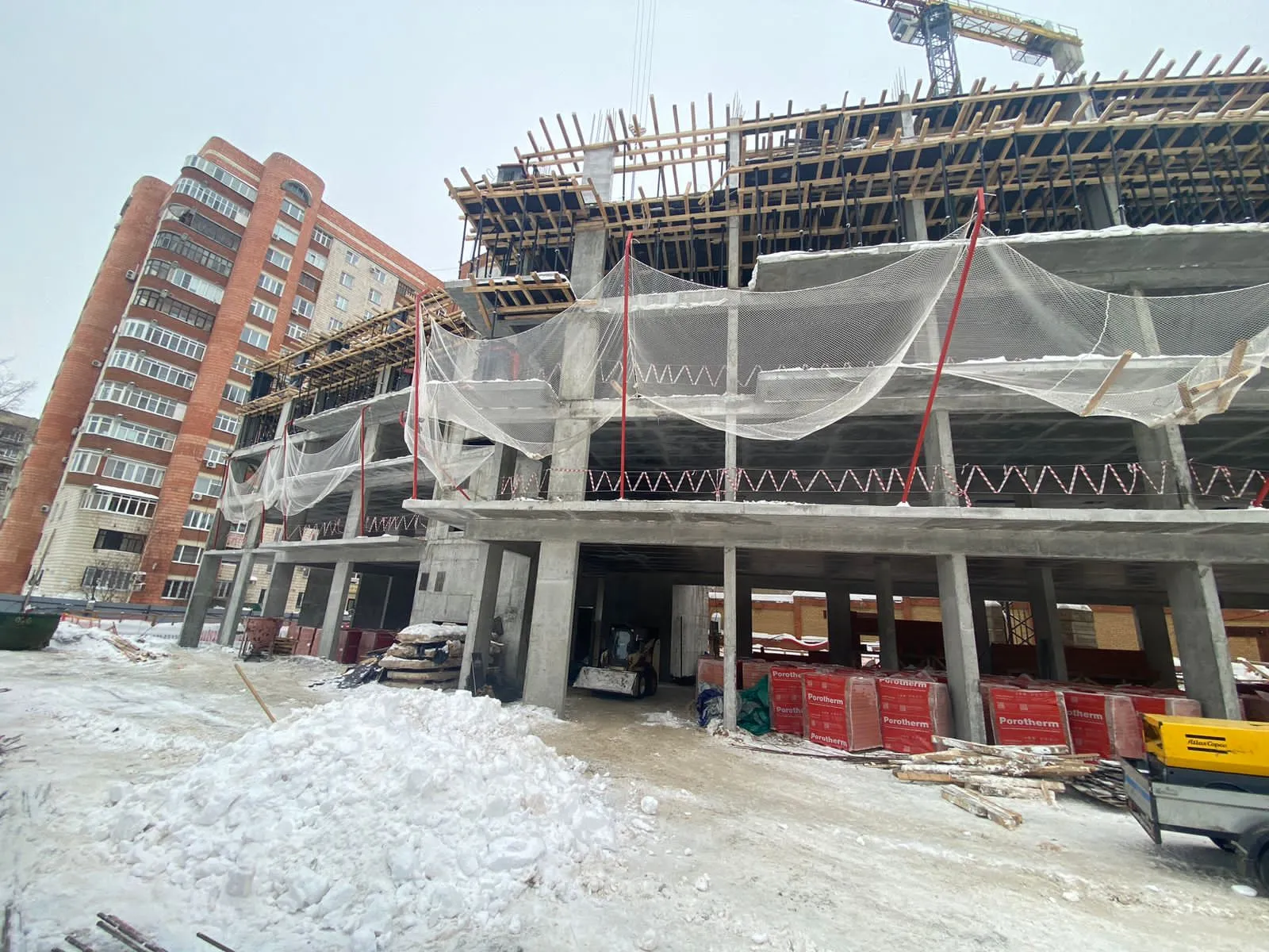 ЖК Дом по ул Хади Атласи ход строительства