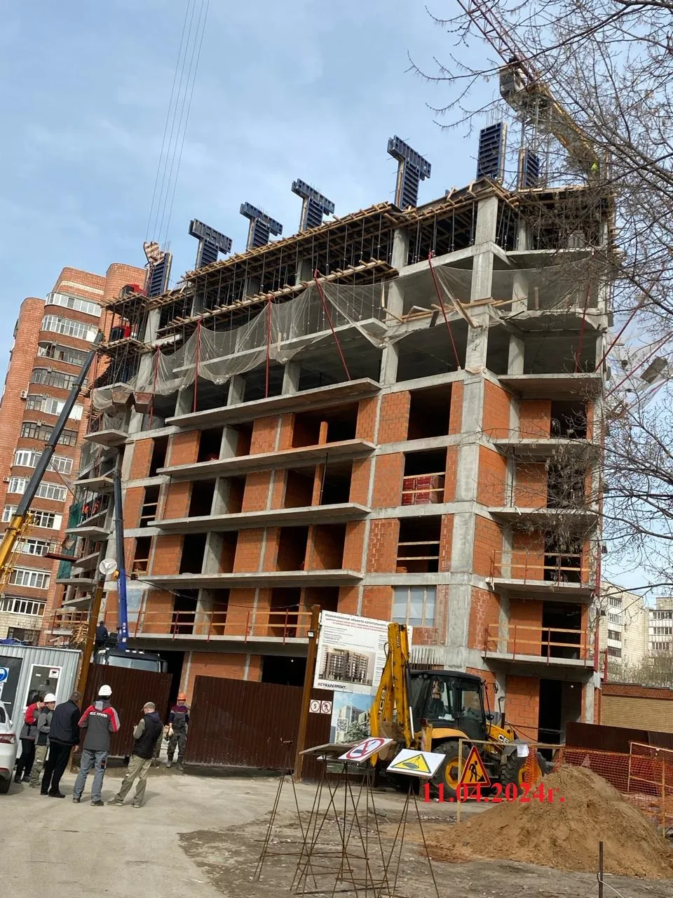ЖК Дом по ул Хади Атласи ход строительства