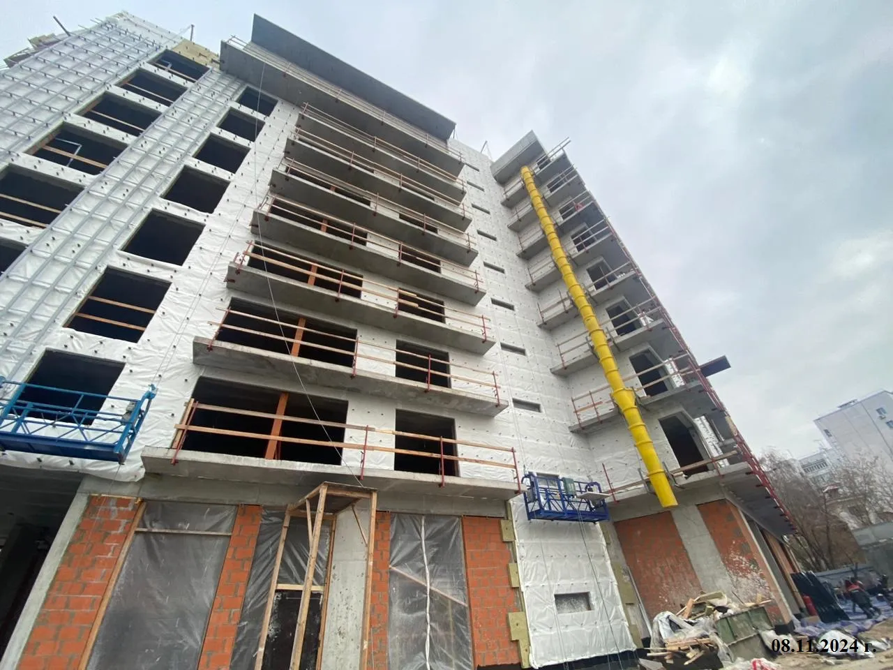 ЖК Дом по ул Хади Атласи ход строительства