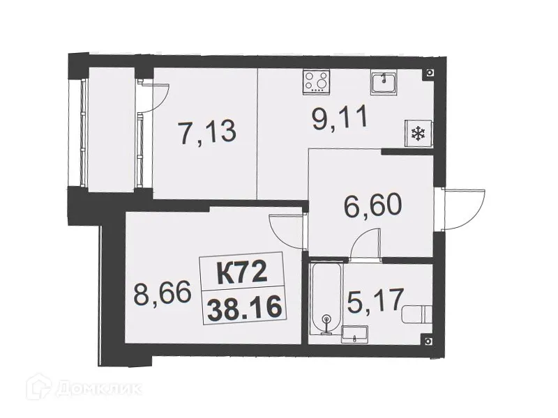 Фото квартиры в ЖК Резиденция МОН на Чернышевского